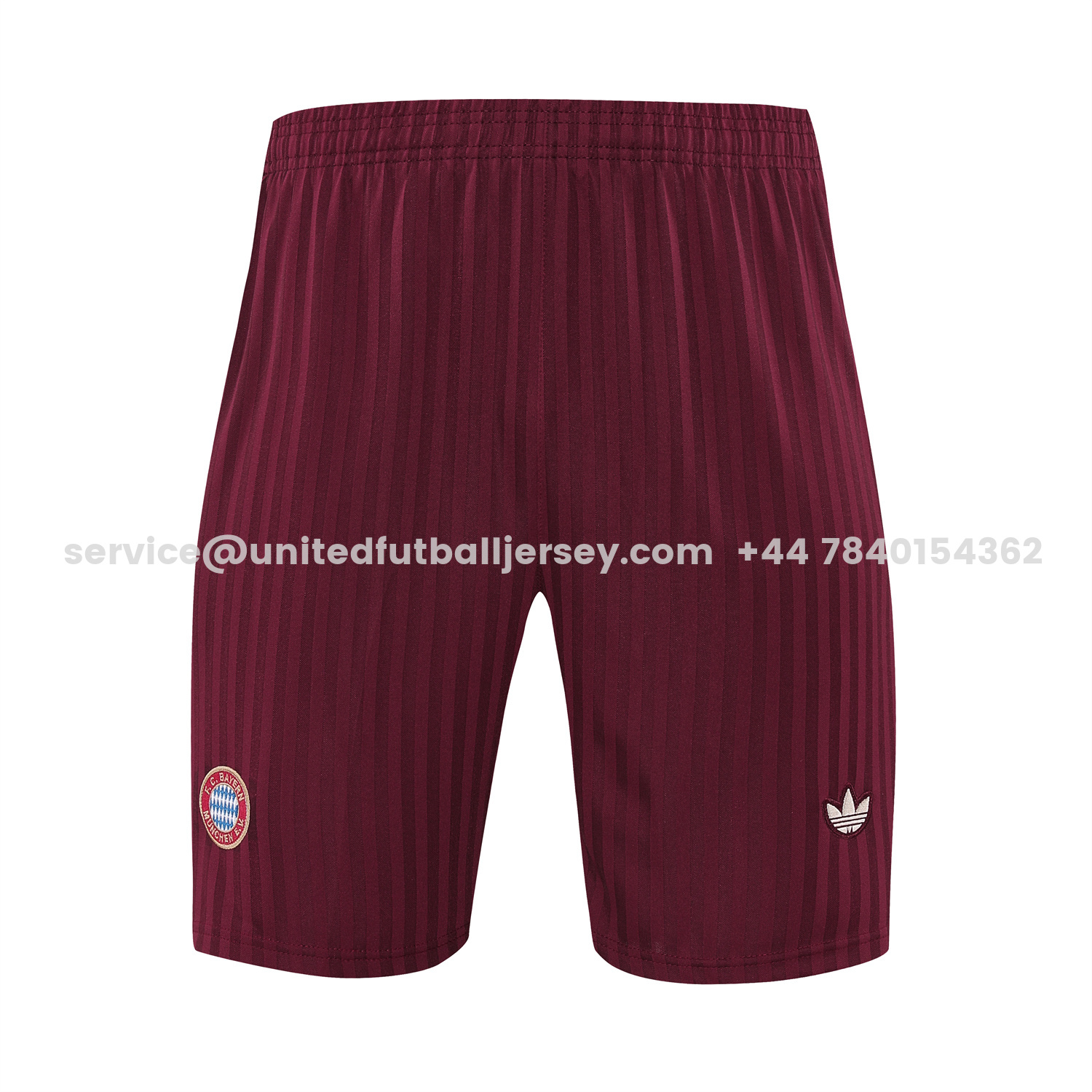 unitedfutballjersey-Bayern Munich 25-26 Short-Sleeve Training Set - Wine Red Lines Top & Wine Red Lines Shorts