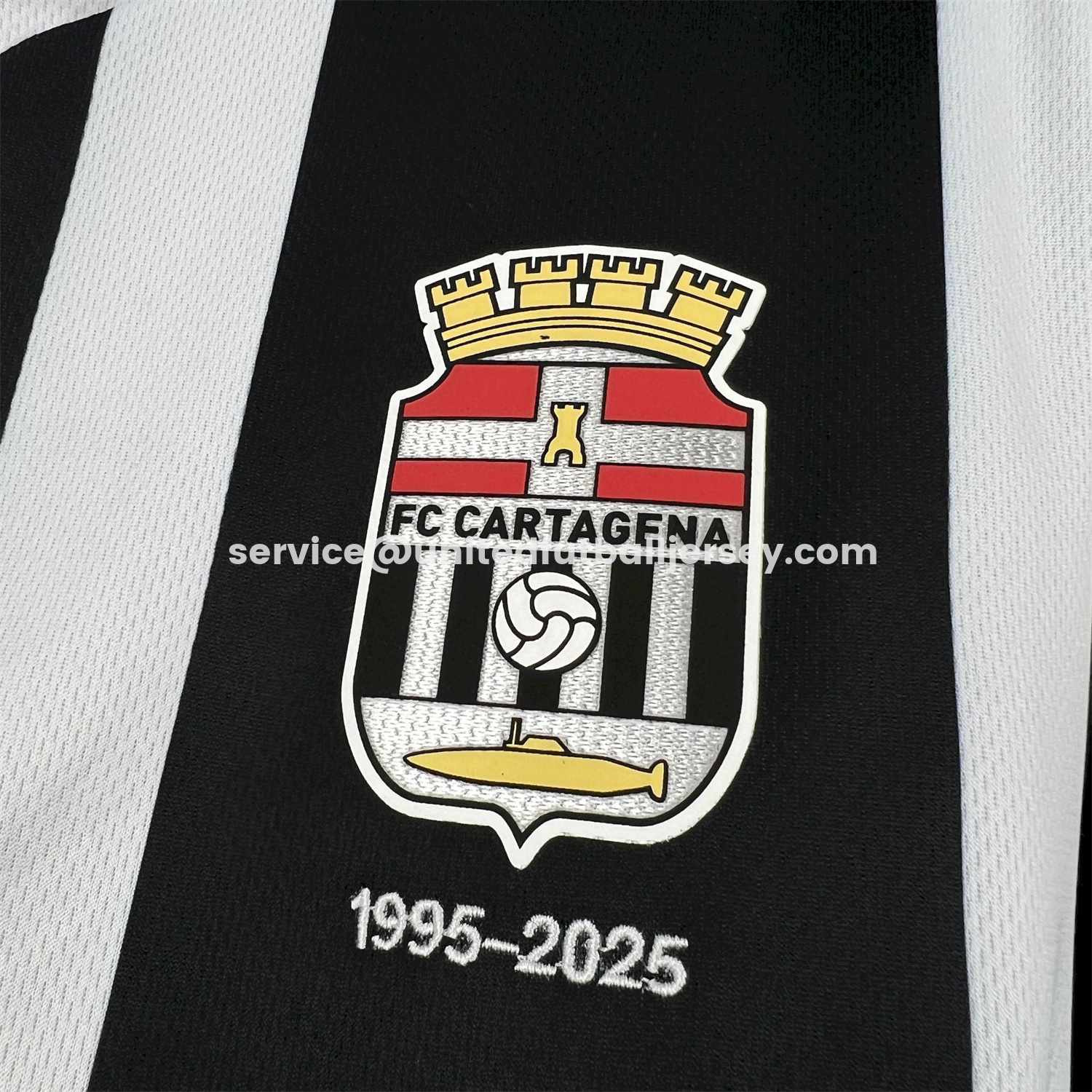 unitedfutballjersey-FC Cartagena 25-26 Home White And Black Jersey - Fans Version
