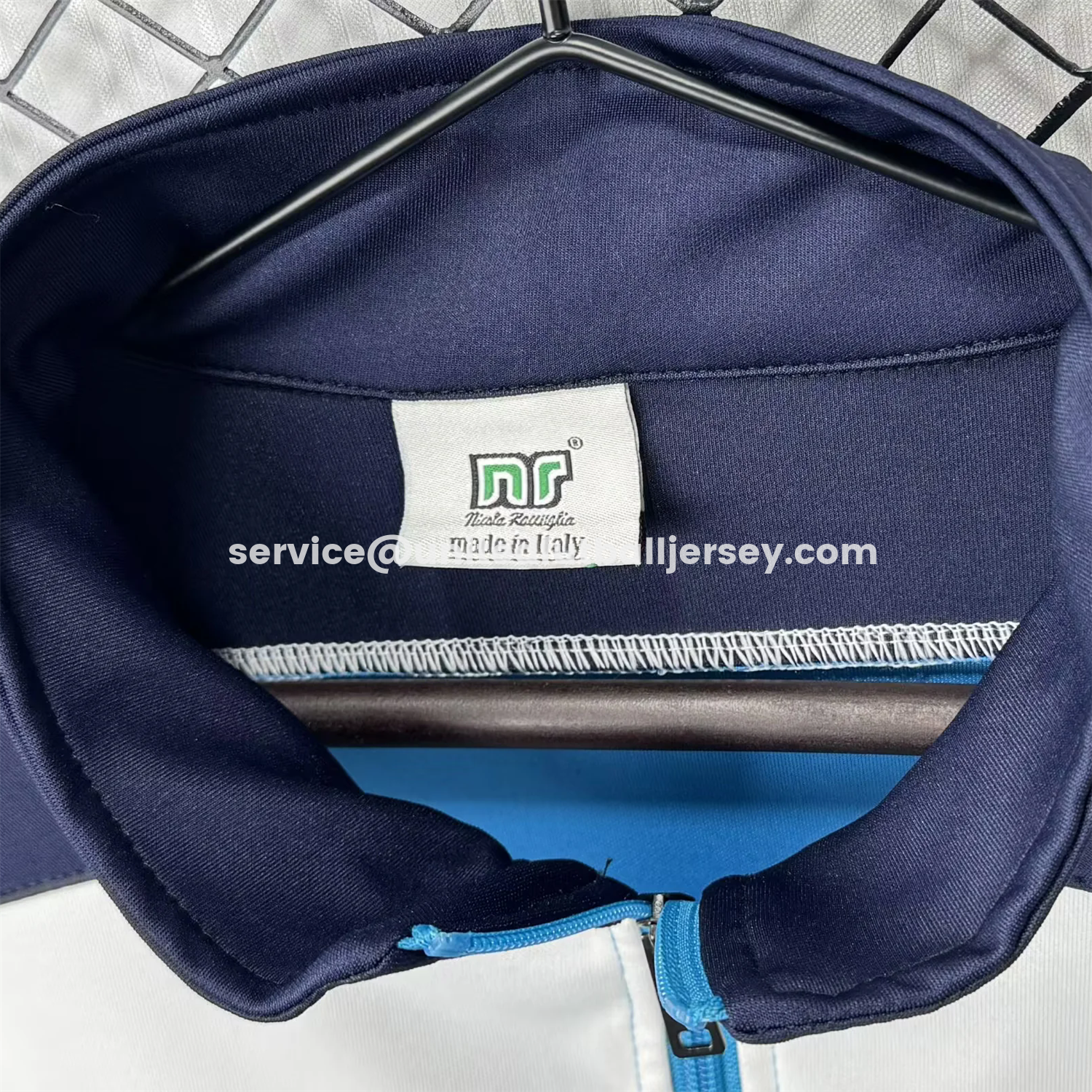 unitedfutballjersey-Retro Napoli 1989-90 Blue Windbreaker