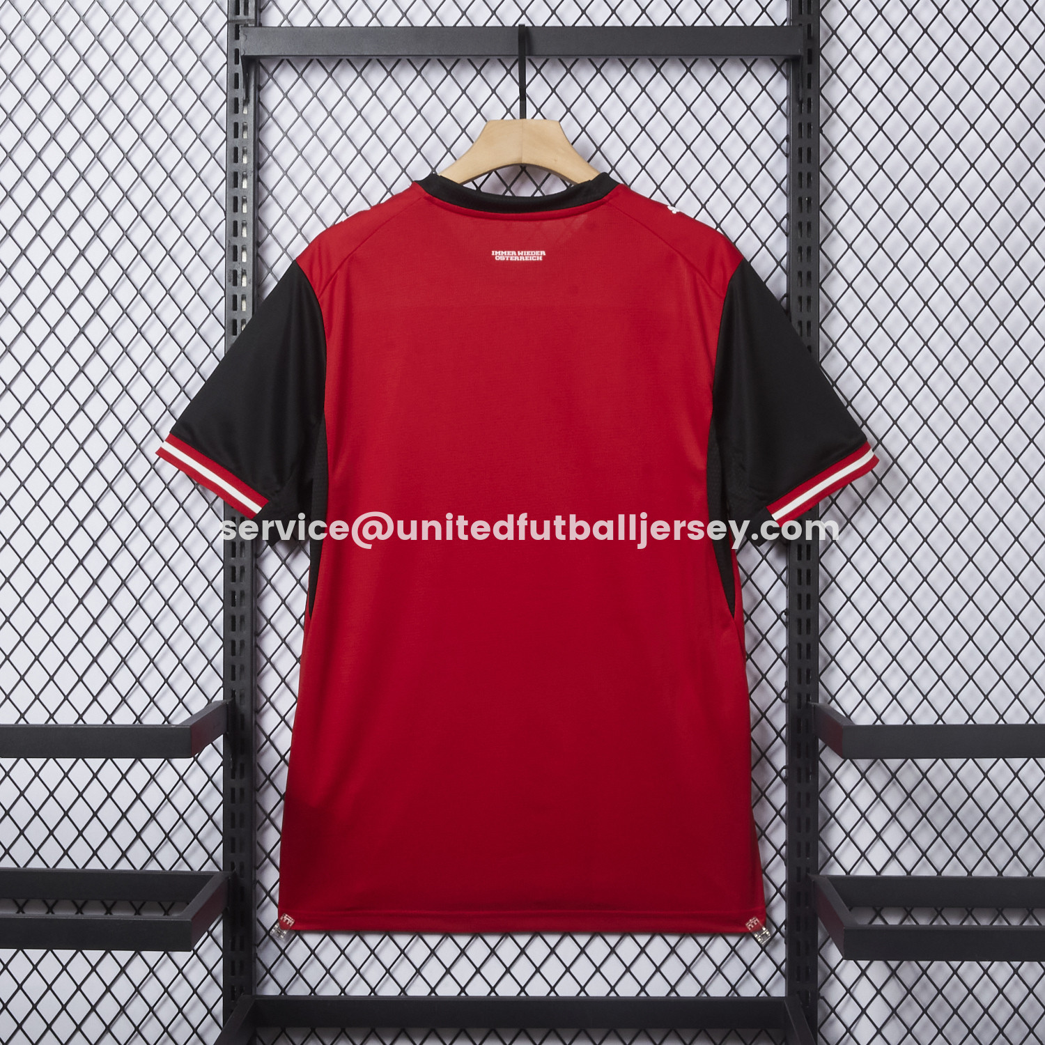 unitedfutballjersey-Austria 2026 Home Red Jersey - Fans Version