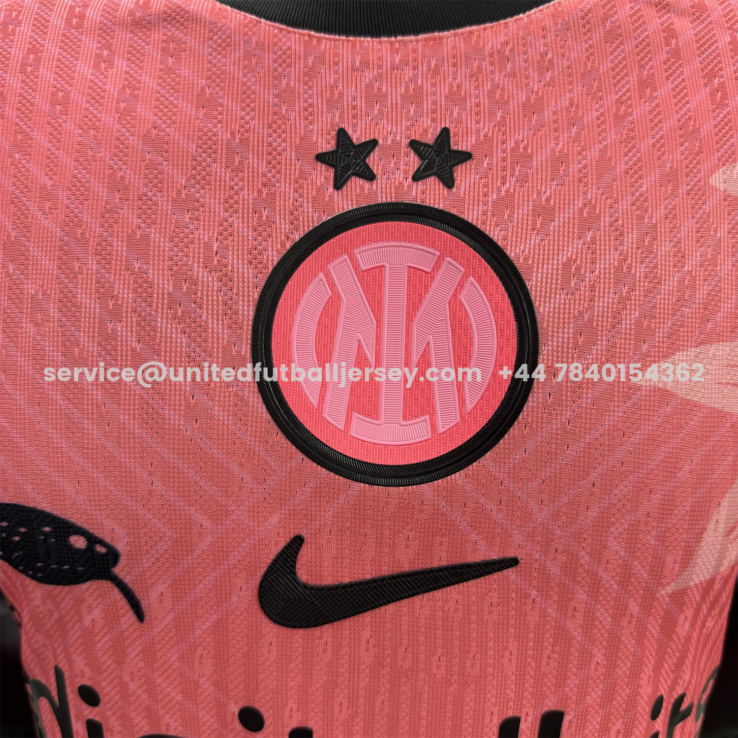 unitedfutballjersey-Inter Milan 25-26 Black Snake Special Pink Jersey - Player Version