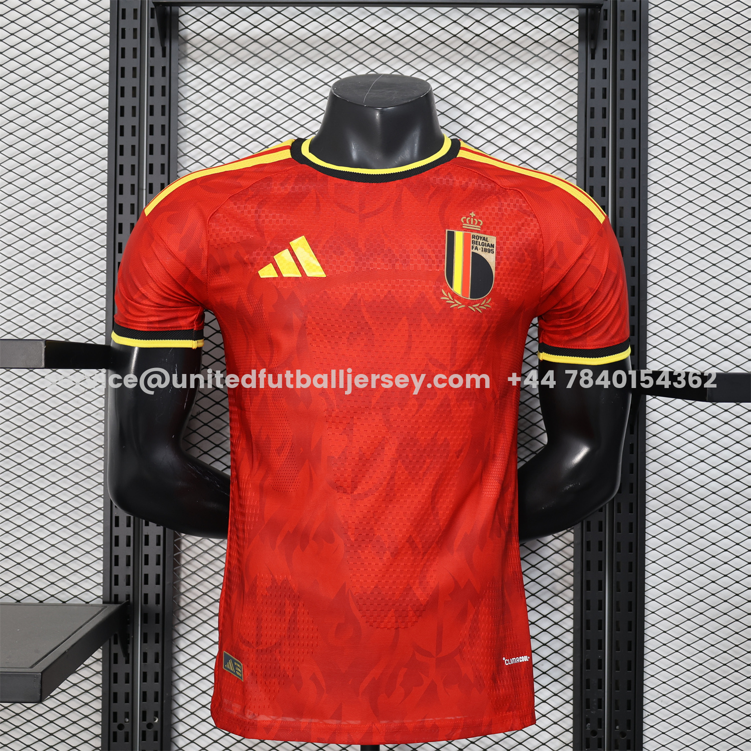unitedfutballjersey-Belgium 2026 Home Jersey - Player Version