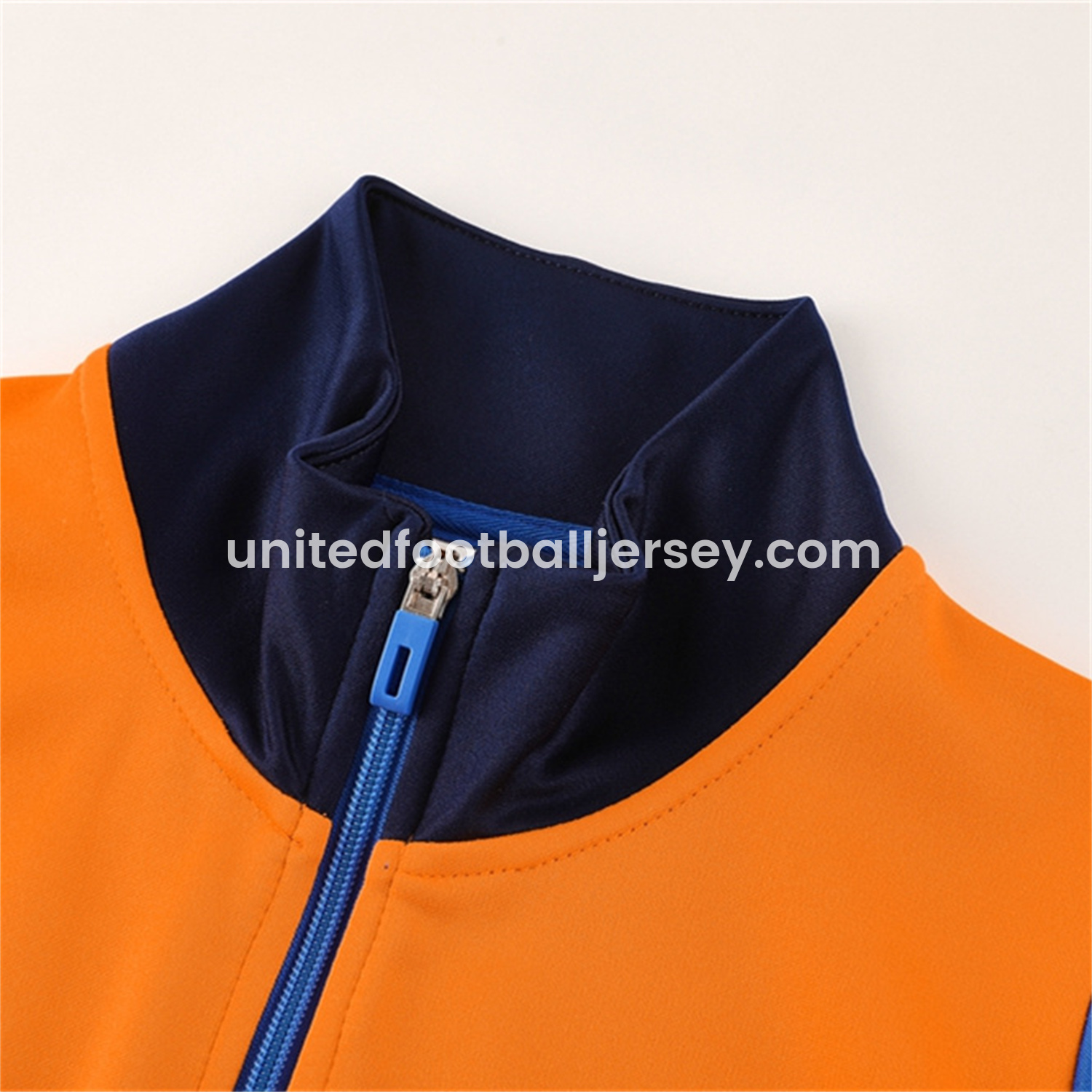 unitedfutballjersey-Juventus 24-25 Jacket Training Tracksuit - Orange Jackets & Blue Pants
