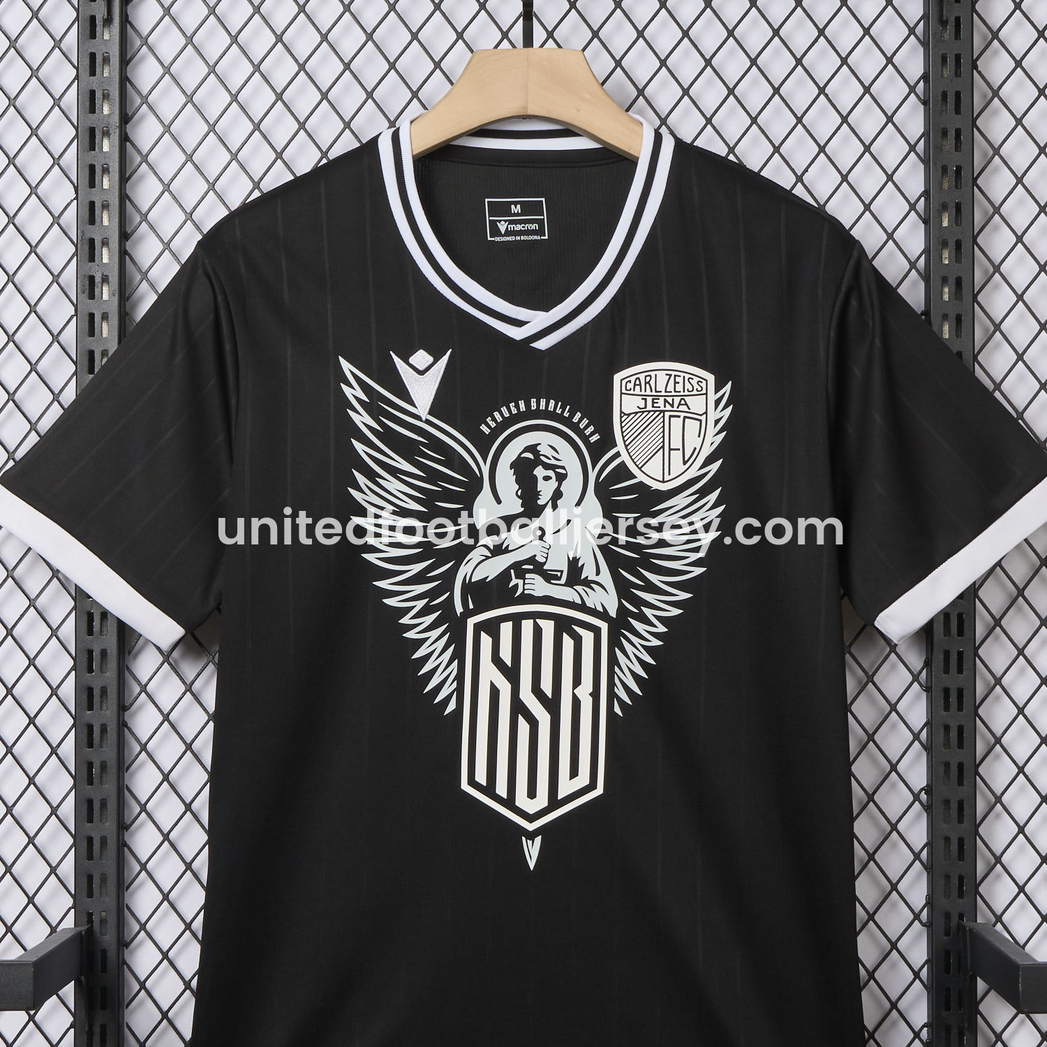 unitedfutballjersey-Carl Zeiss Jena 24-25 Black Pre-Match Special Jersey - Fans Version
