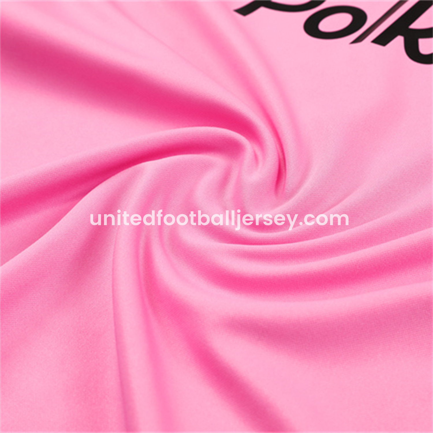 unitedfutballjersey-INT M.A.M 25-26 Long Sleeves Training with Black Sponsors Set - Pink Top & Black Pants