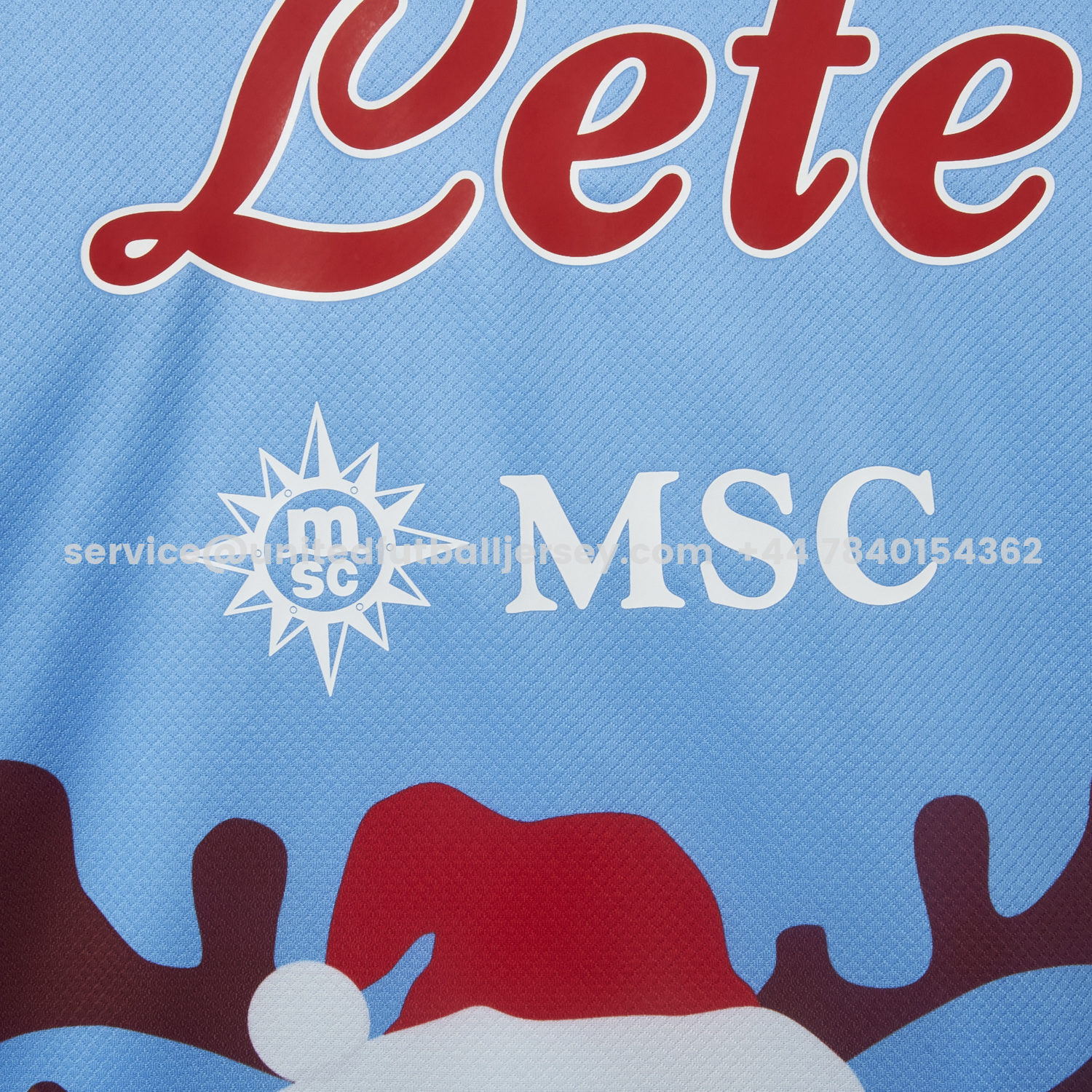 unitedfutballjersey-Napoli 25-26 Blue Christmas Elk Special Edition Jersey - Fans Version