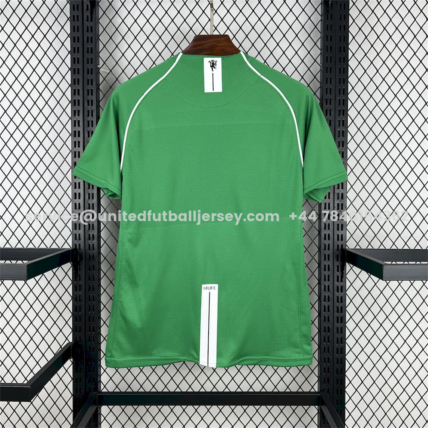 unitedfutballjersey-Retro Manchester United 2007-08 Green Goalkeeper Jersey