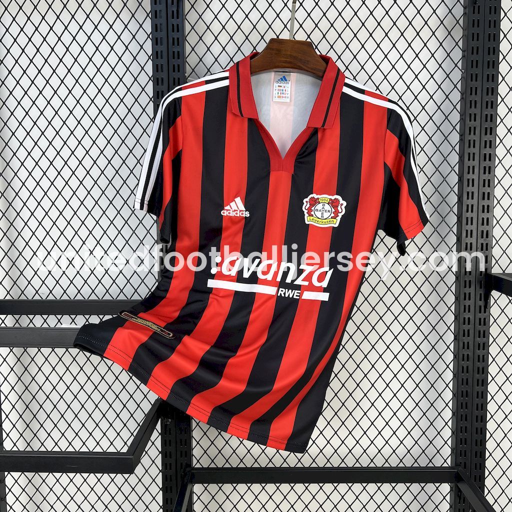 unitedfutballjersey-Retro Bayer 04 Leverkusen 2000-01 Home Jersey