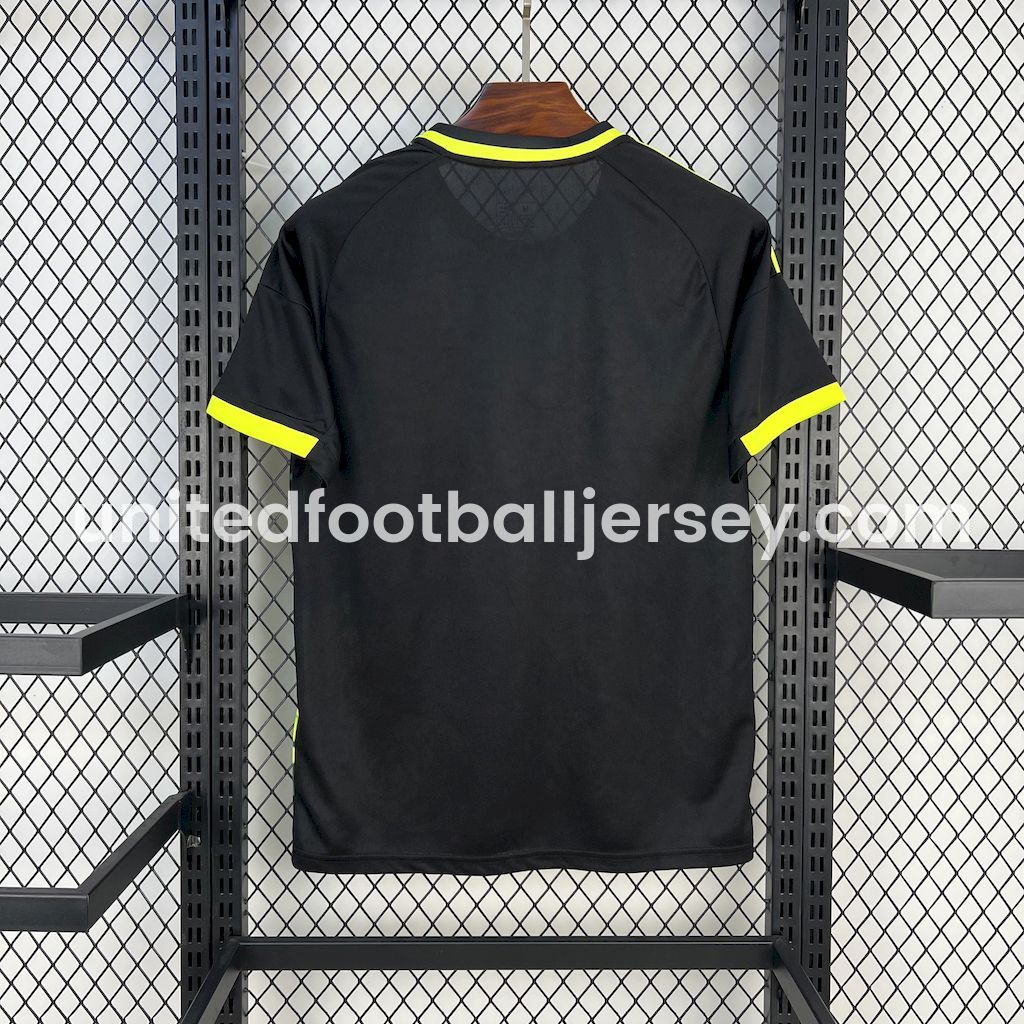 unitedfutballjersey-Real Madrid 25-26 Snake and Green Flowers Black Jersey - Fans Version