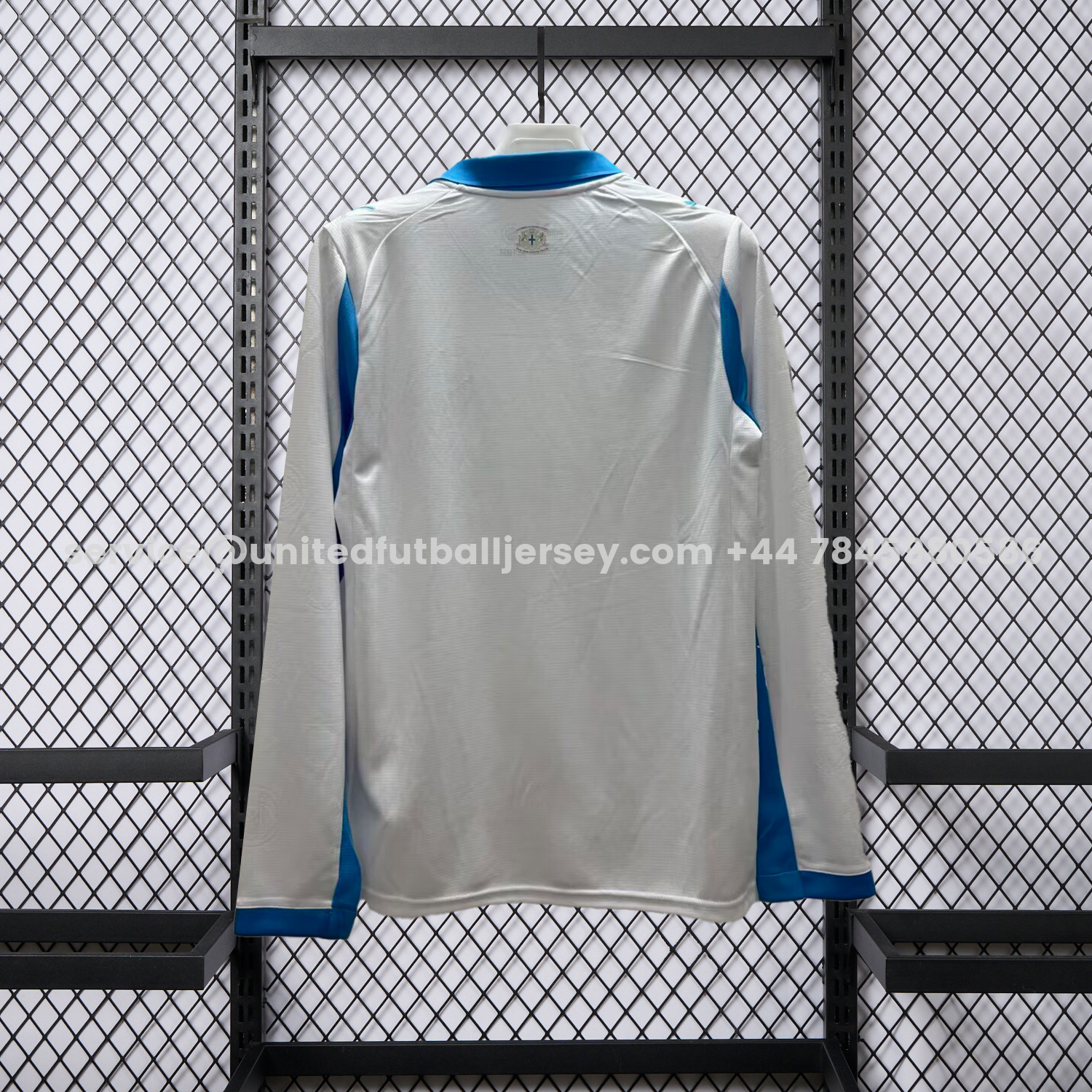 unitedfutballjersey-Marseille 25-26 Home Long Sleeves Jersey - Fans Version