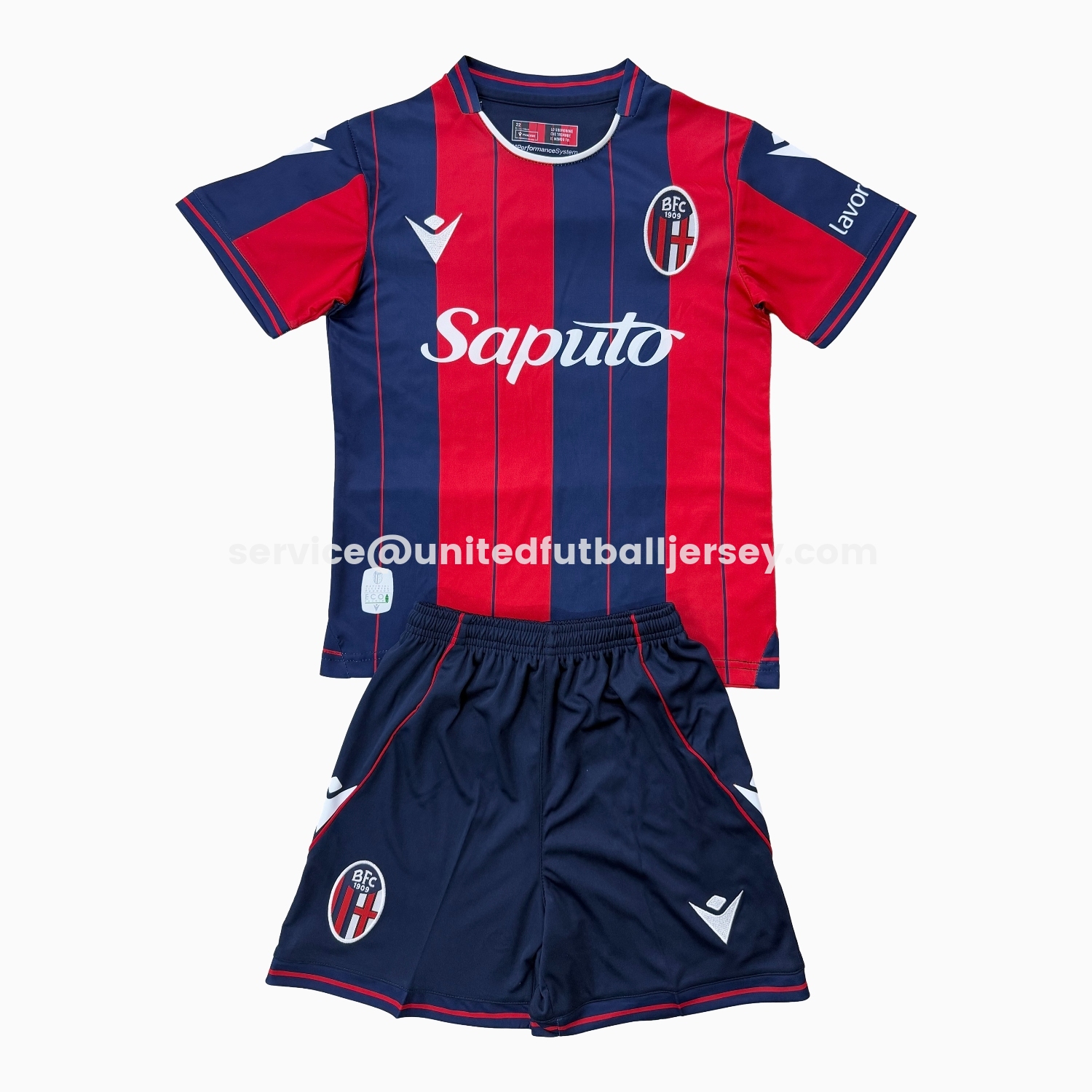 unitedfutballjersey-Bologna 25-26 Home Men's Adult Jersey Set - Fans Version