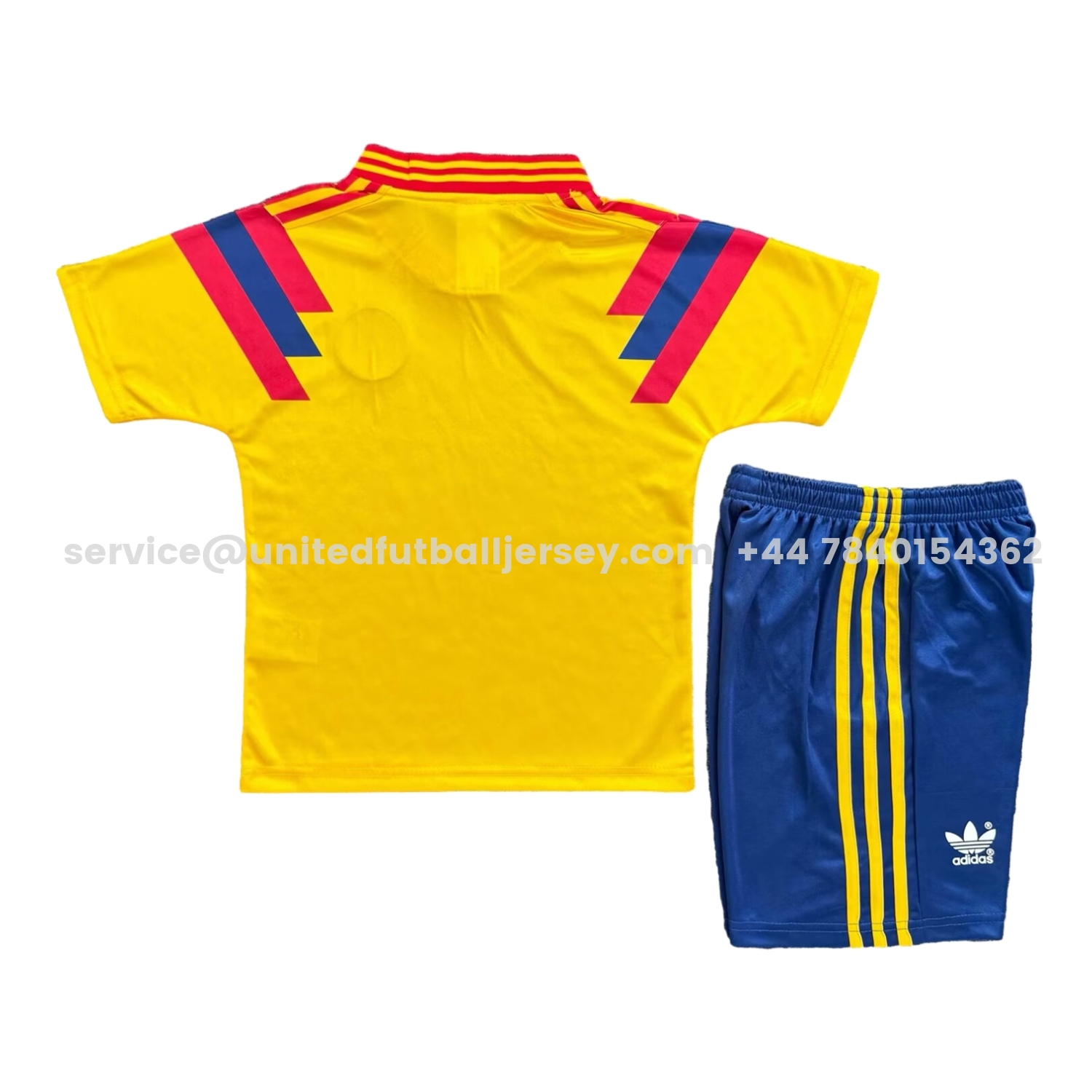 unitedfutballjersey-Retro Colombia 1990 Home Kids Kit