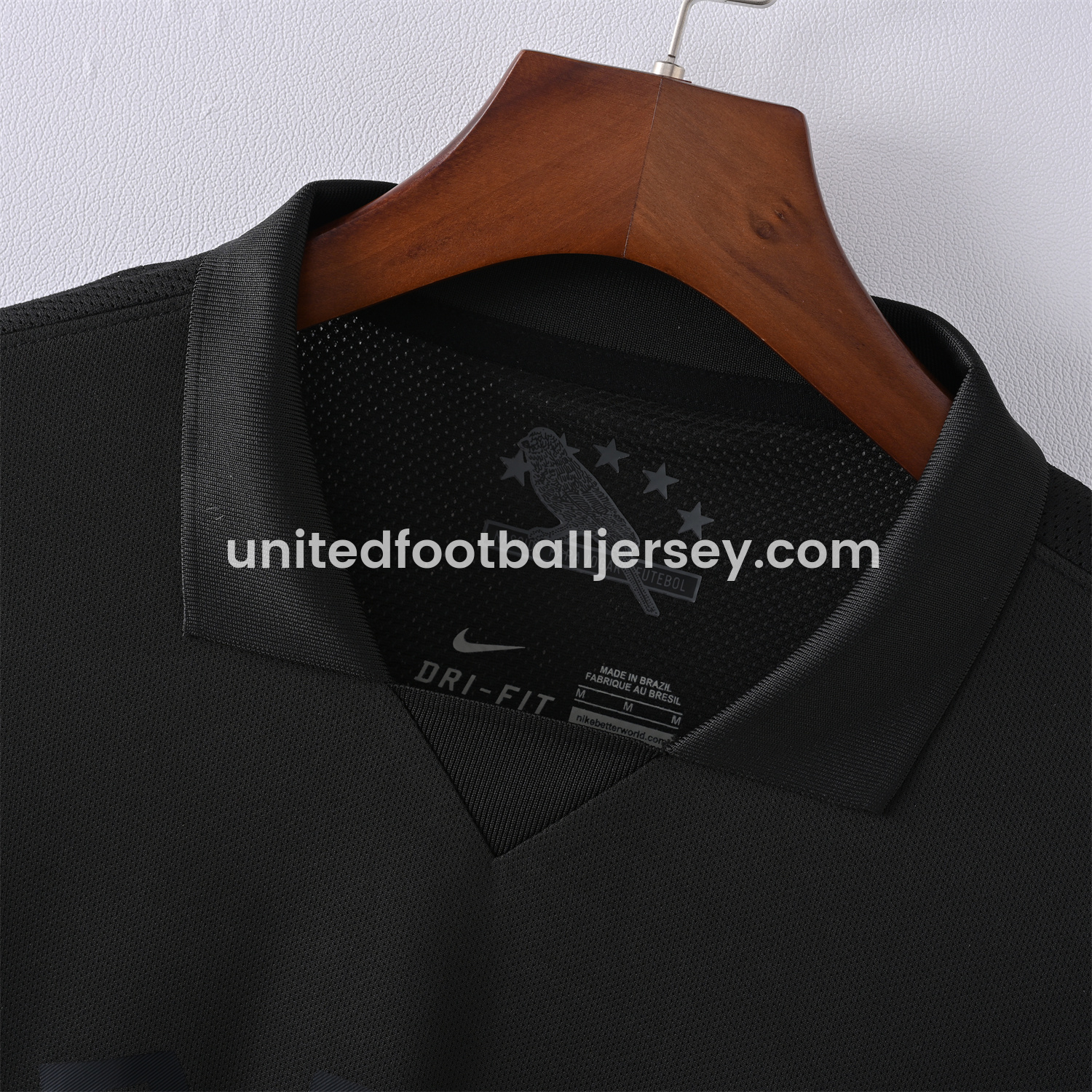 unitedfutballjersey-Retro Brazil 2013-14 Black Five-Stars Special Edition Jersey