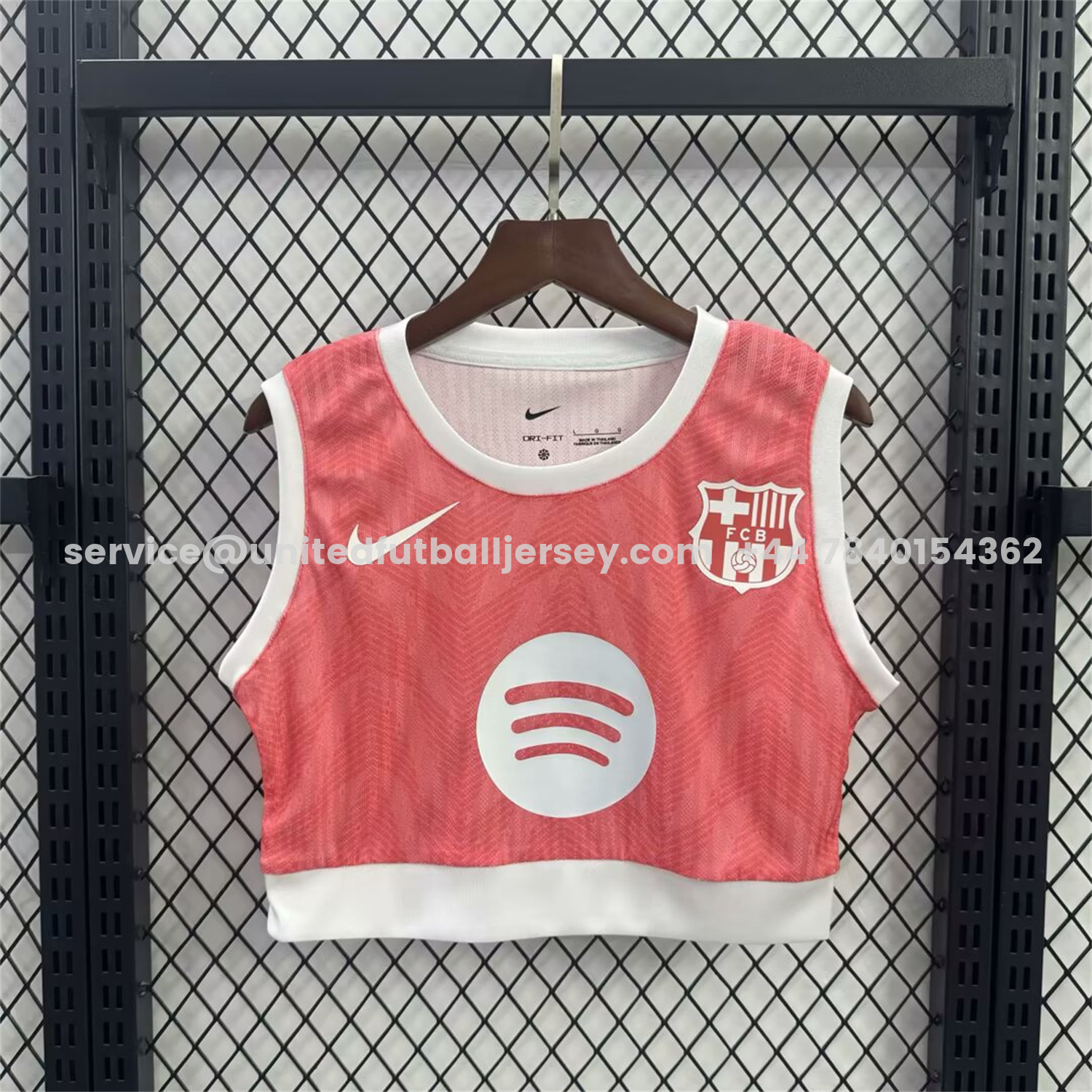 unitedfutballjersey-Women's Barcelona 25-26 Pink White Yoga Vest