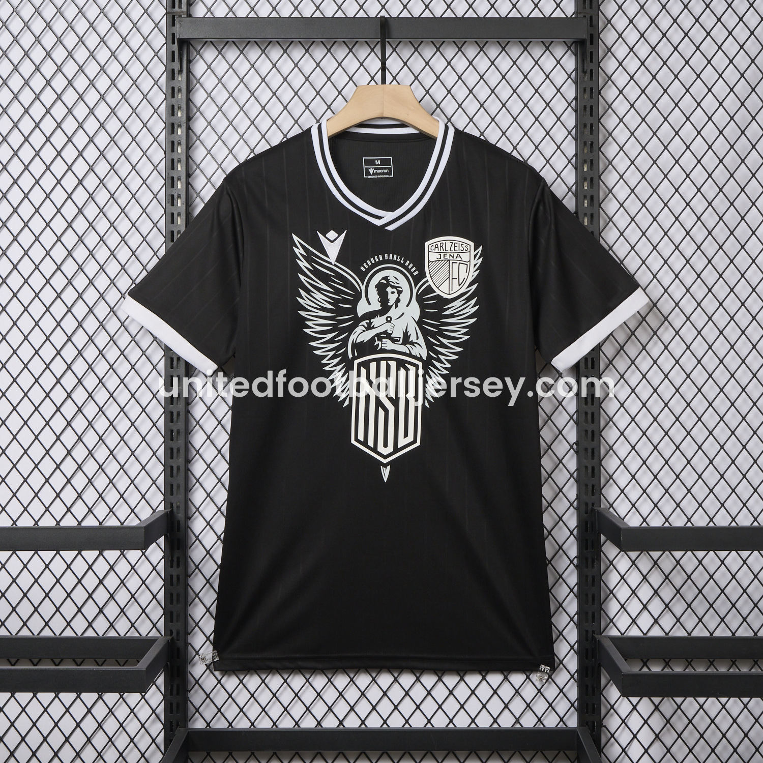 unitedfutballjersey-Carl Zeiss Jena 24-25 Black Pre-Match Special Jersey - Fans Version