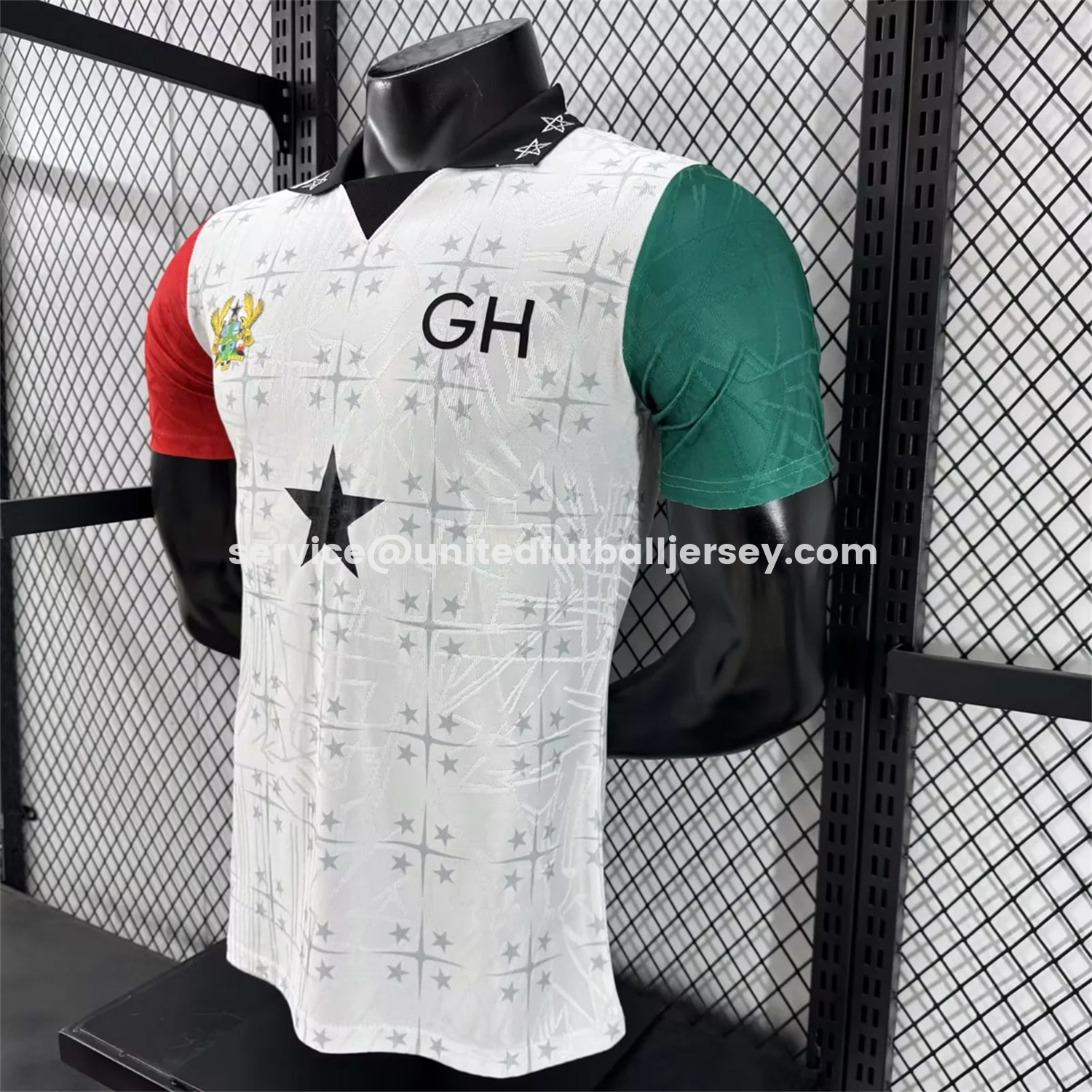 unitedfutballjersey-Ghana 2026 Coat Of Arms White Special Jersey - Player Version