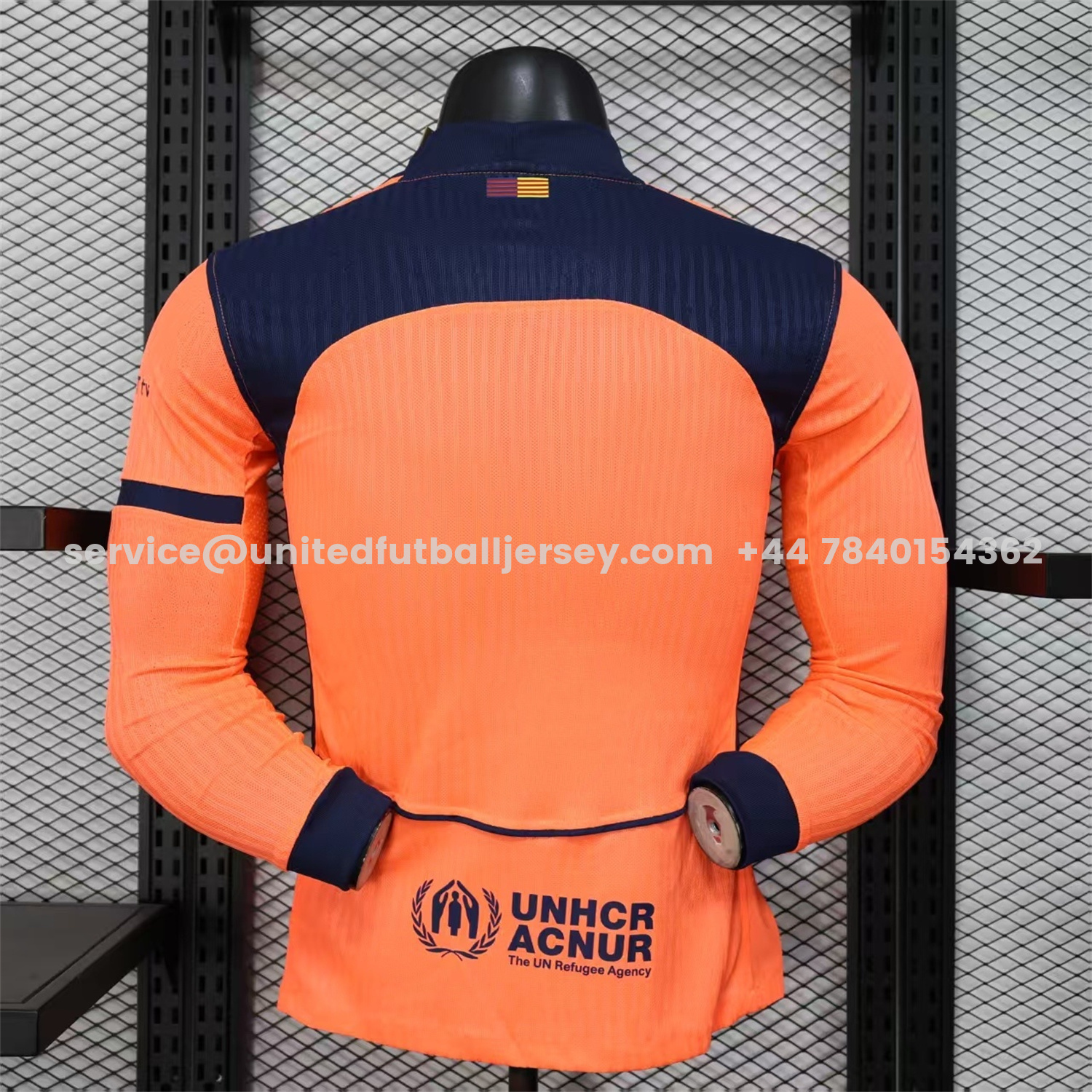 unitedfutballjersey-Barcelona 25-26 Third Orange Long Sleeves Jersey - Player Version