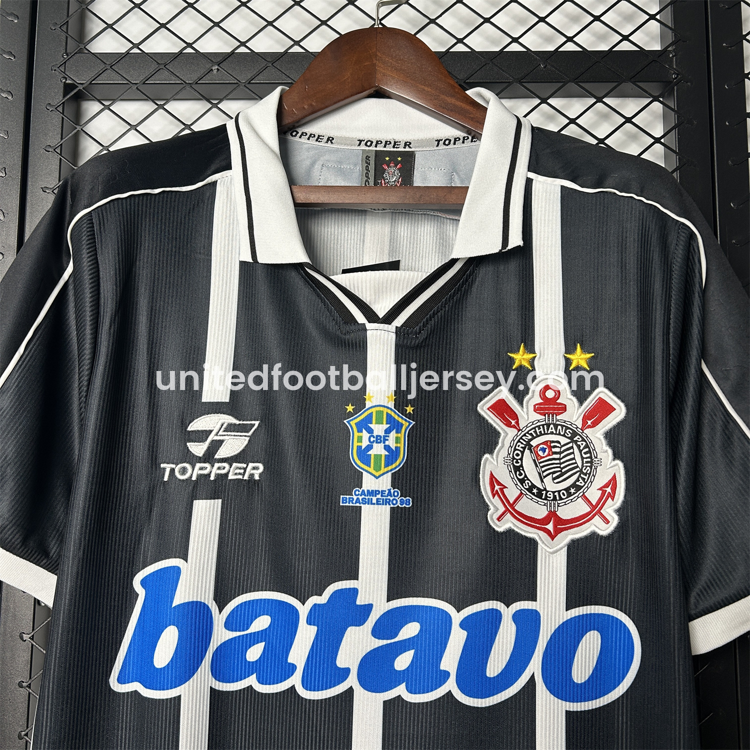 unitedfutballjersey-Retro Corinthians 1999-00 Away Jersey