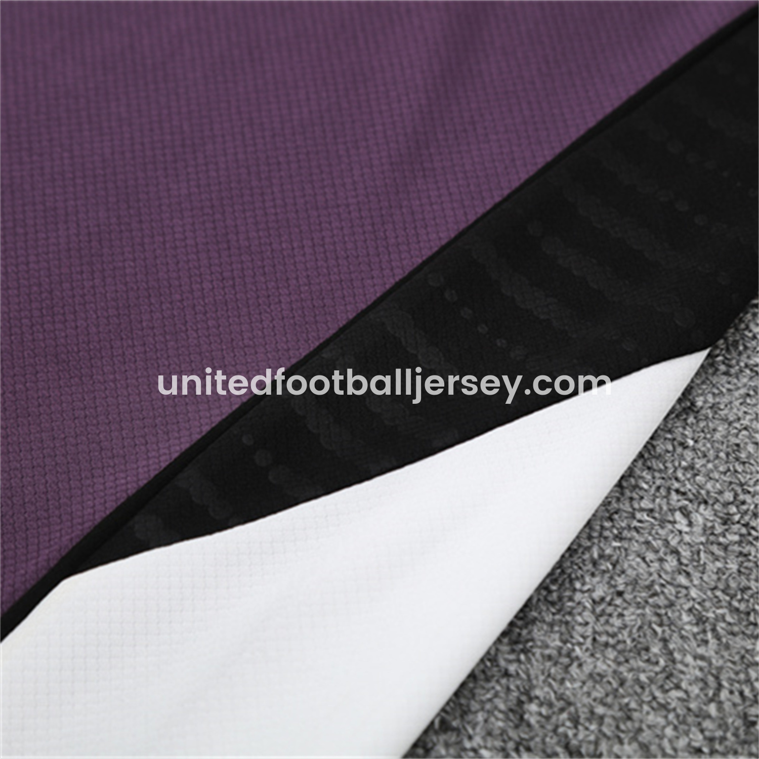 unitedfutballjersey-Manchester United 25-26 Kids Short-Sleeve Training Set - Purple Top & Black shorts