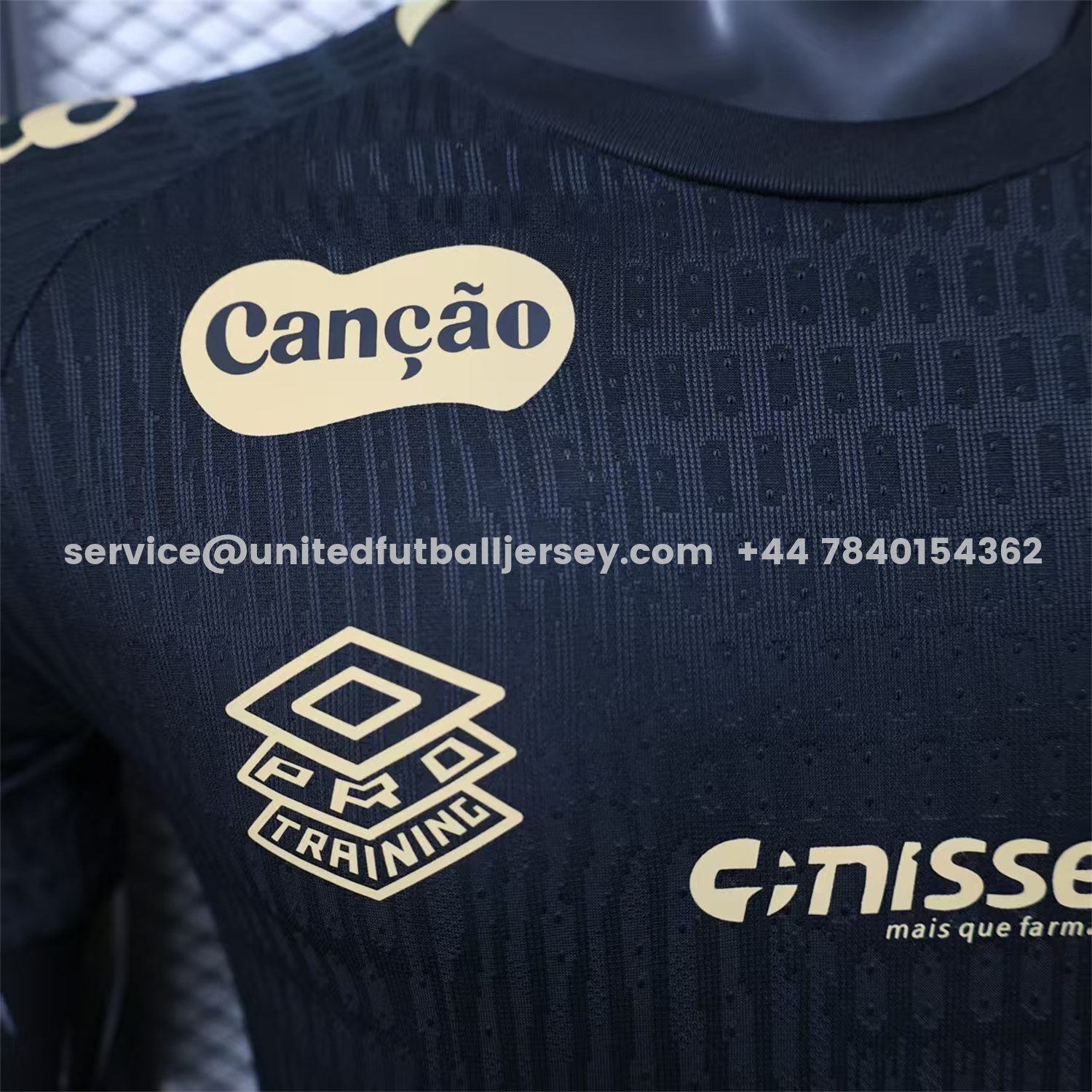 unitedfutballjersey-Santos 2025-26 Goalkeeper Black Jersey With Sponsors - Player Version