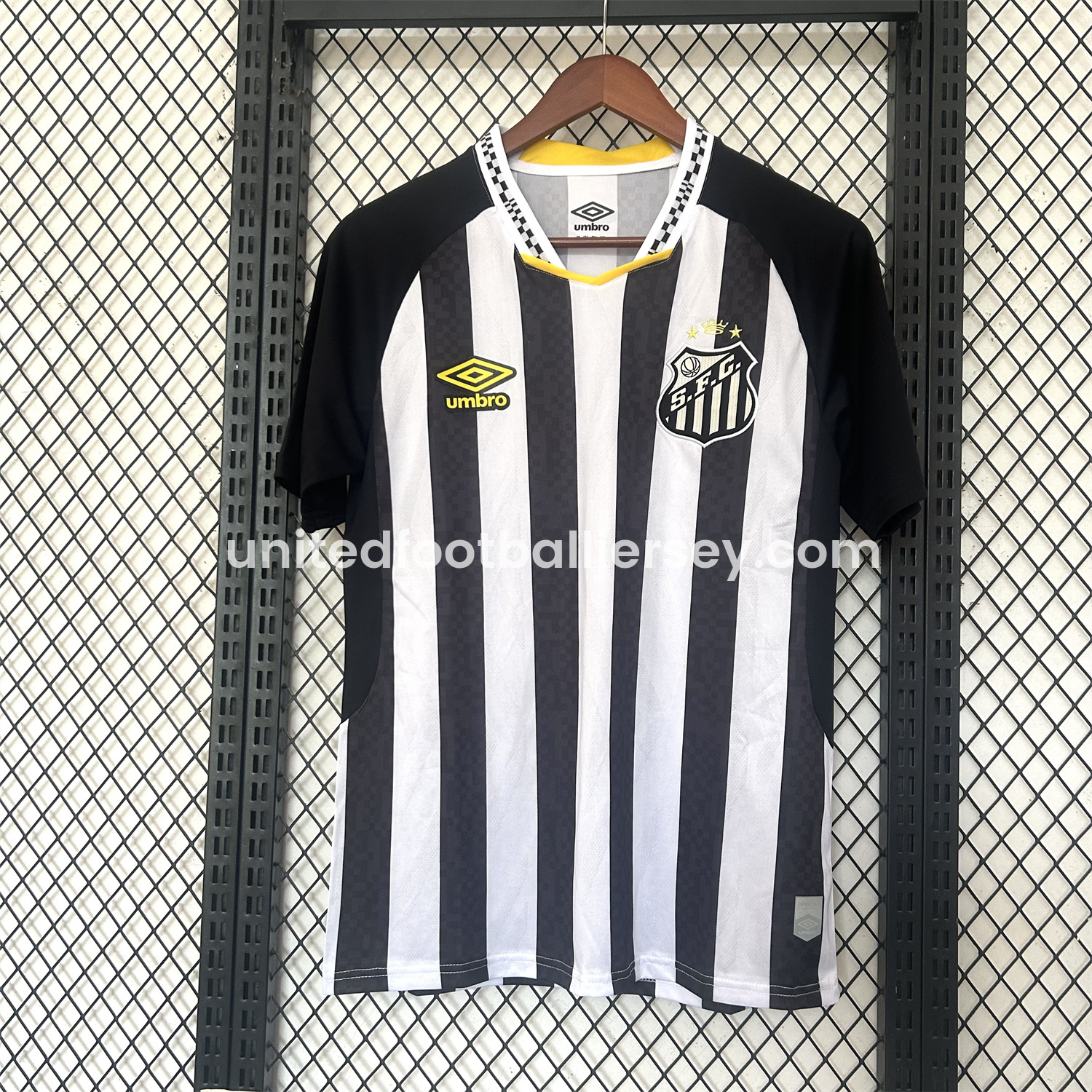 unitedfutballjersey-Santos 25-26 Away Unsponsored Jersey - Fans Version