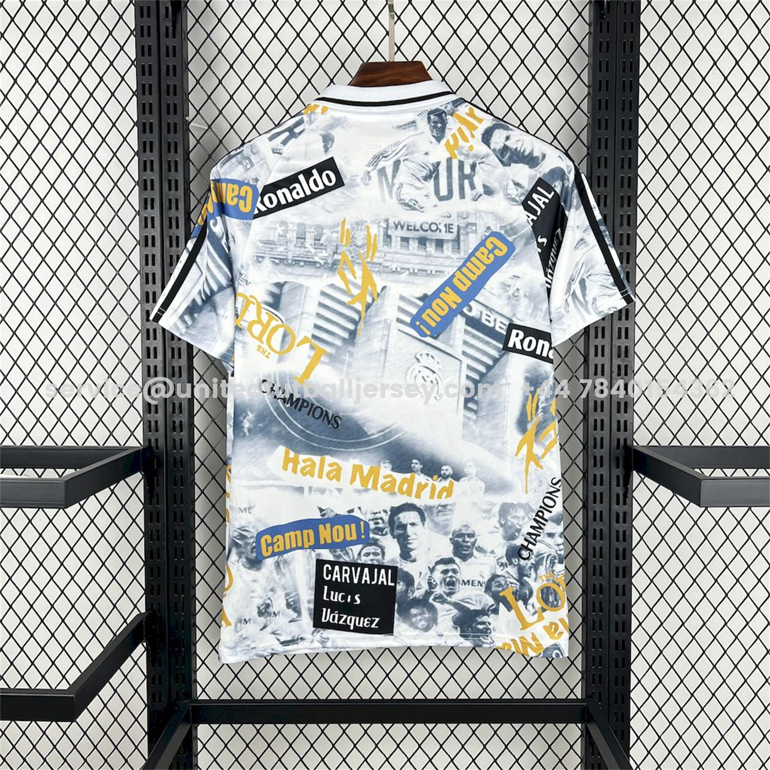 unitedfutballjersey-Real Madrid 25-26 Capture Of Camp Nou POLO White Special Jersey - Fans Version