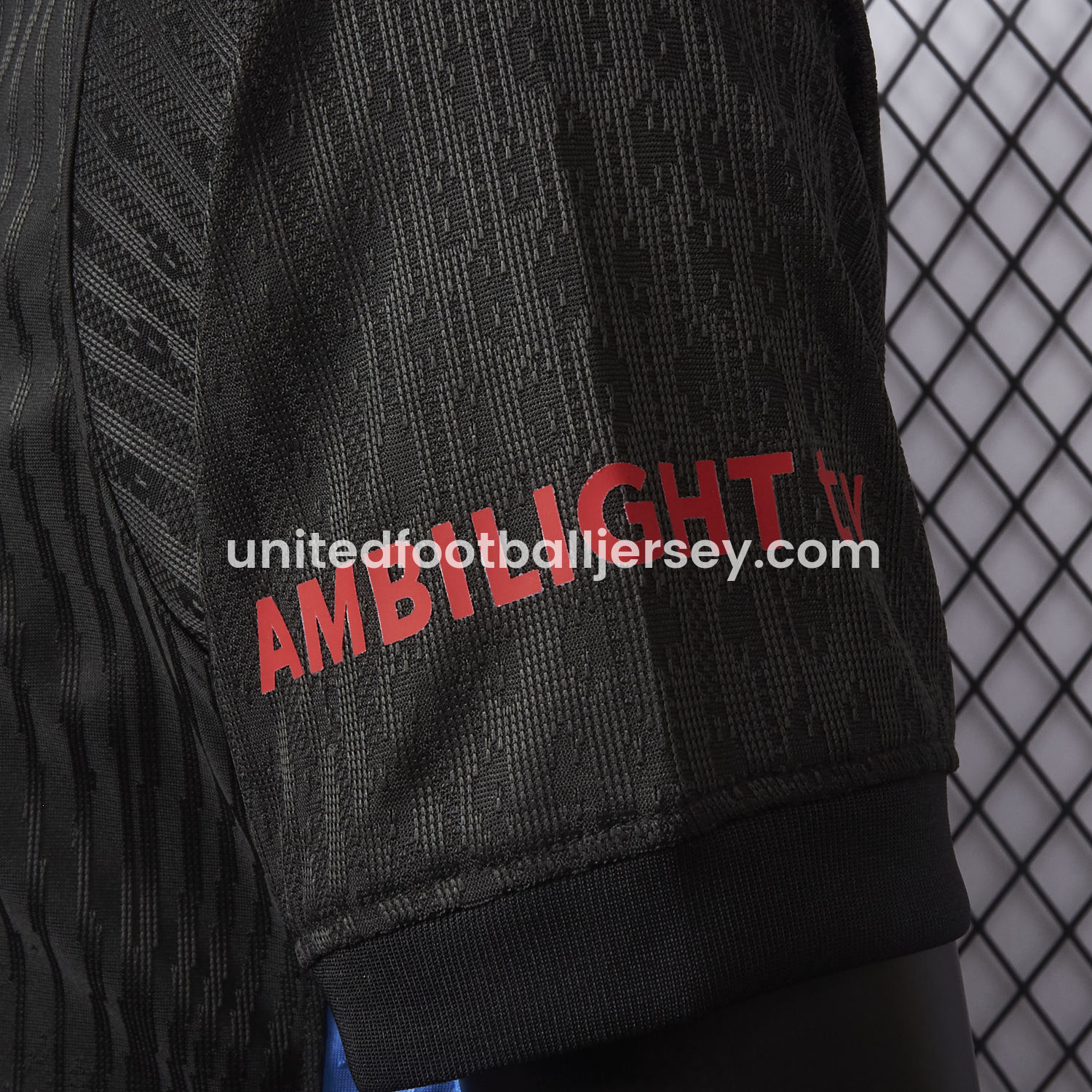 unitedfutballjersey-【New】Barcelona x Travis Scott 24-25 Away Pure Black Jersey - Player Version