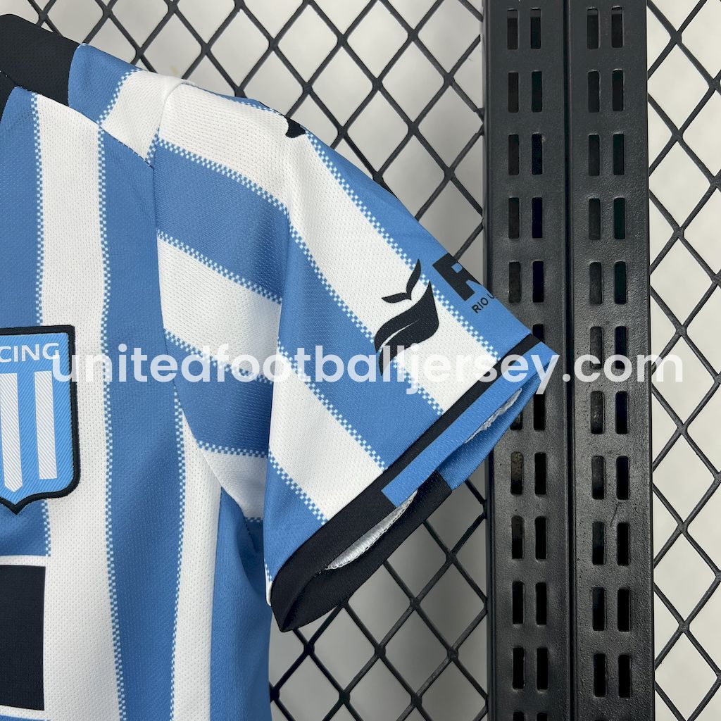 unitedfutballjersey-Racing Club de Avellaneda 24-25 Home Kids Kit