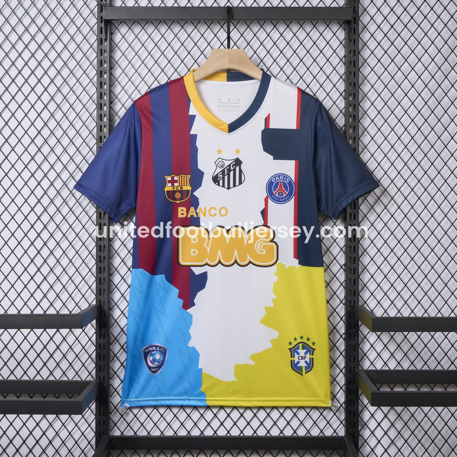 unitedfutballjersey-Neymar Career Commemorative Jersey - Fans Version - Barcelona Brazil Paris Saint-Germain PSG Santos Al Hilal SFC