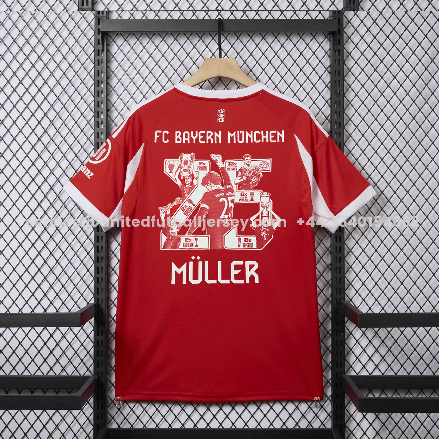 unitedfutballjersey-Bayern Munich 25-26 Home Müller Limited Edition Jersey - Fans Version