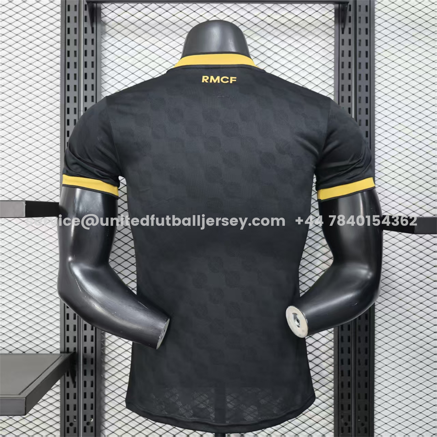 unitedfutballjersey-Real Madrid 25-26 Polka Dots Black And Gold Jersey - Player Version