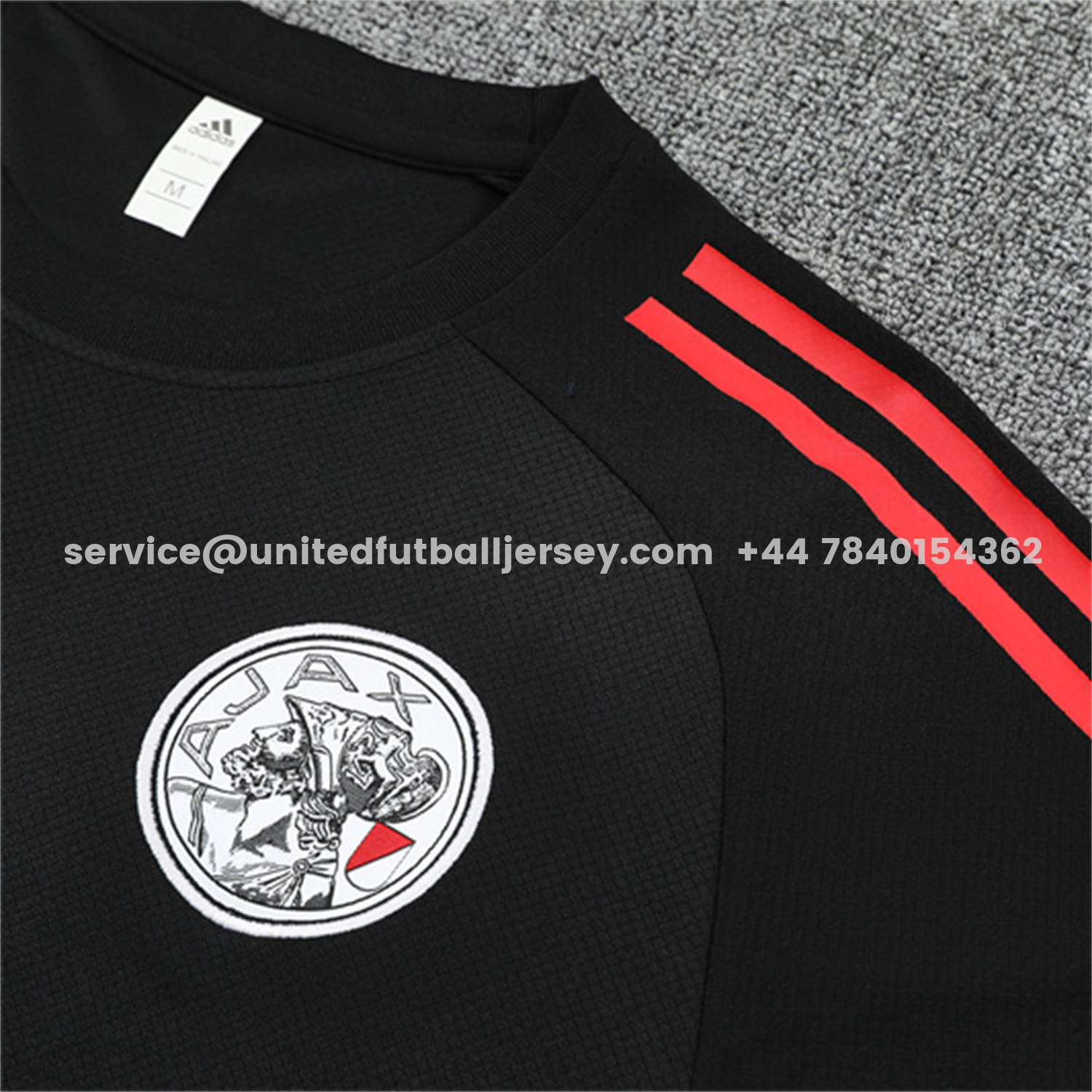 unitedfutballjersey-Ajax 25-26 Kids Short-Sleeve Training Set - Black Top and Black Shorts