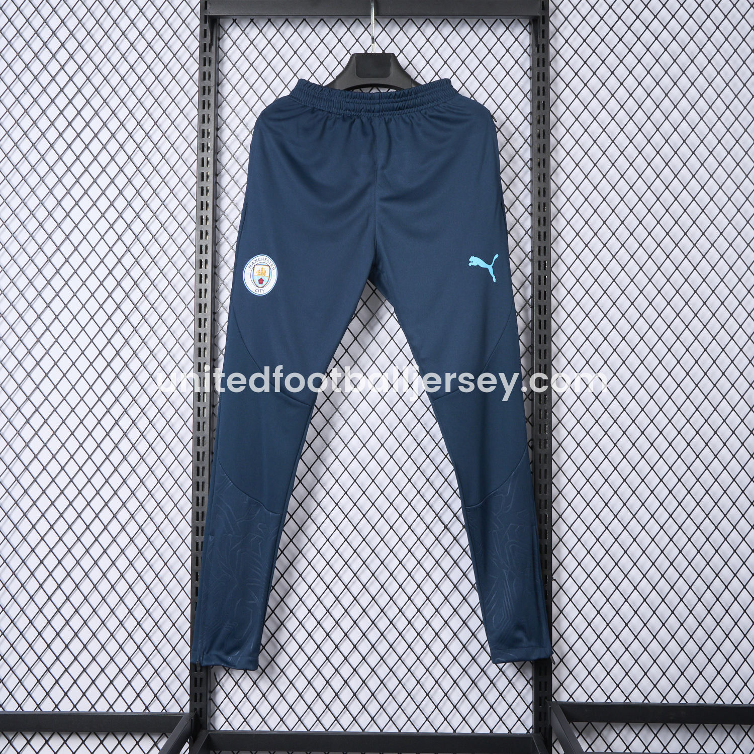 unitedfutballjersey-Manchester City 24-25 Deep Teal Training Pants - Player Version