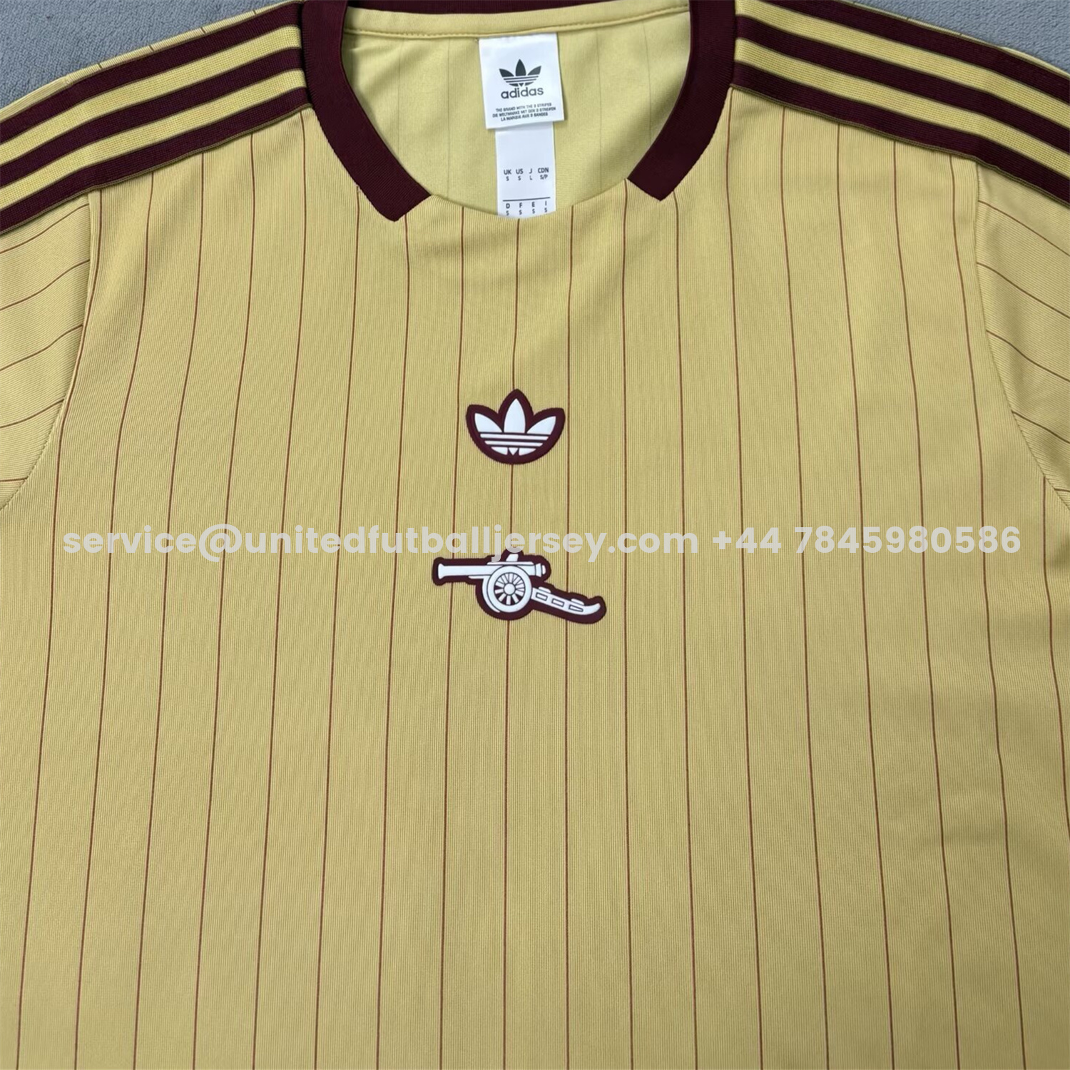 unitedfutballjersey-Arsenal 25-26 Trefoil Yellow Travel Jersey - Fans Version