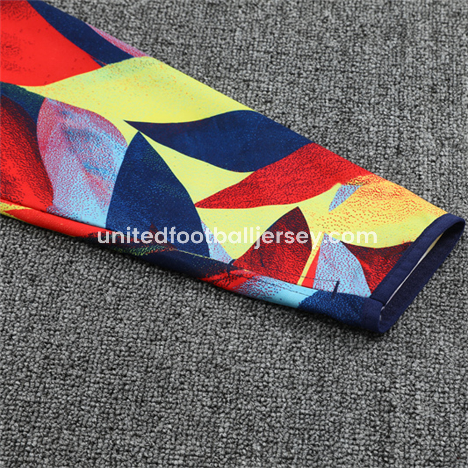 unitedfutballjersey-Arsenal 25-26 Long Sleeves Training Set - Colorful Camouflage Top & Royal Blue Pants