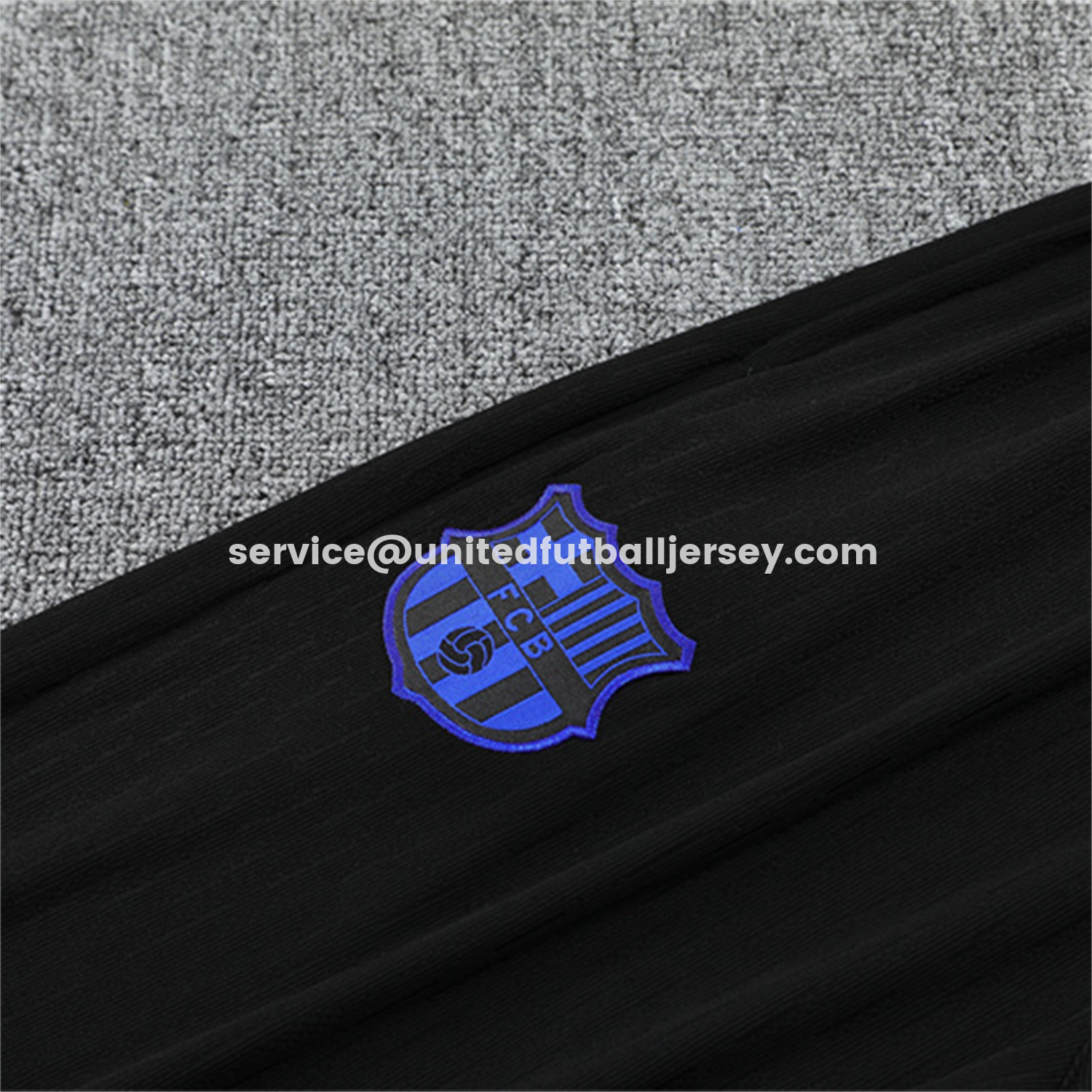 unitedfutballjersey-Barcelona 25-26 Long Sleeve Training Set - Grey Top & Black Pants