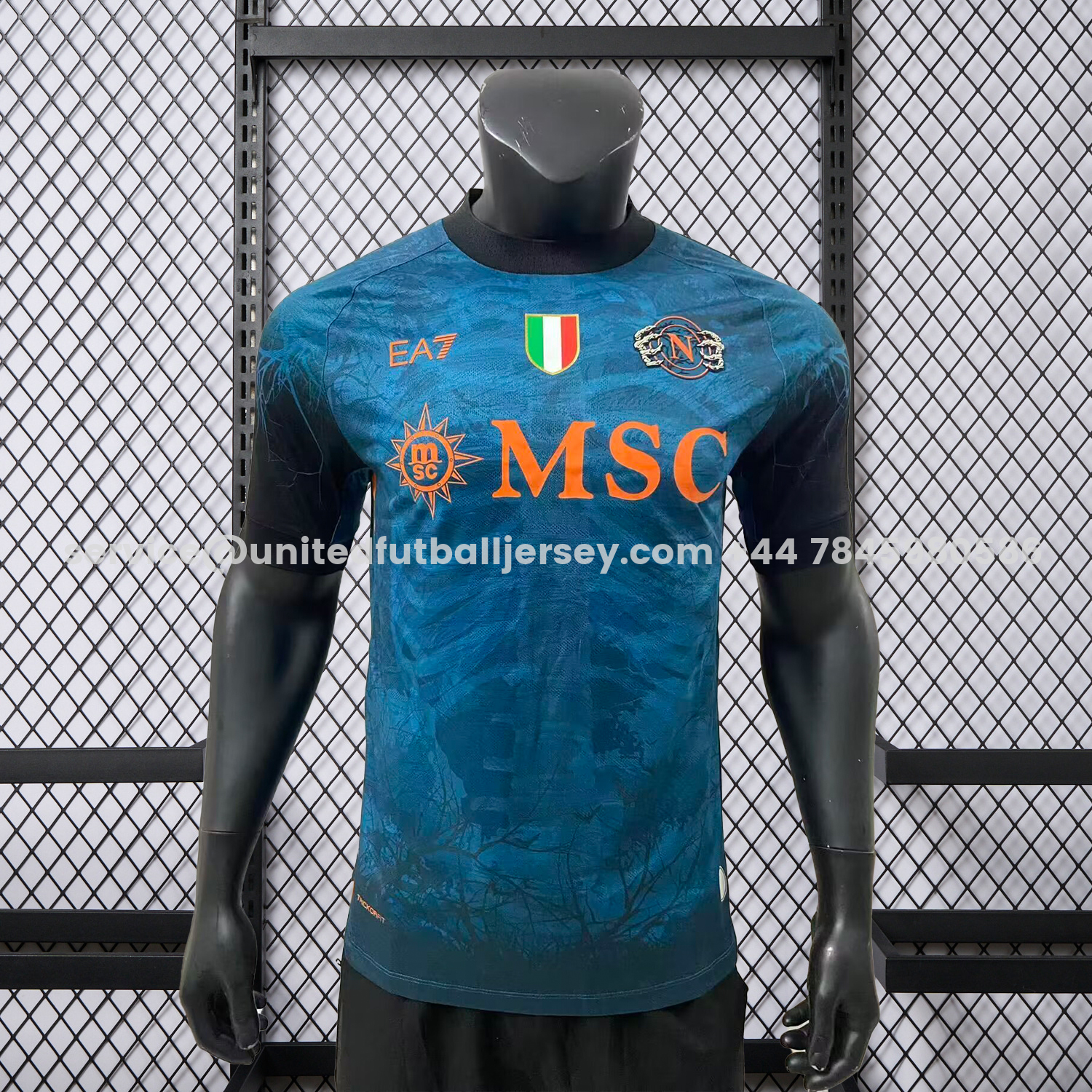 unitedfutballjersey-Napoli 25-26 Halloween Blue Special Jersey - Player Version