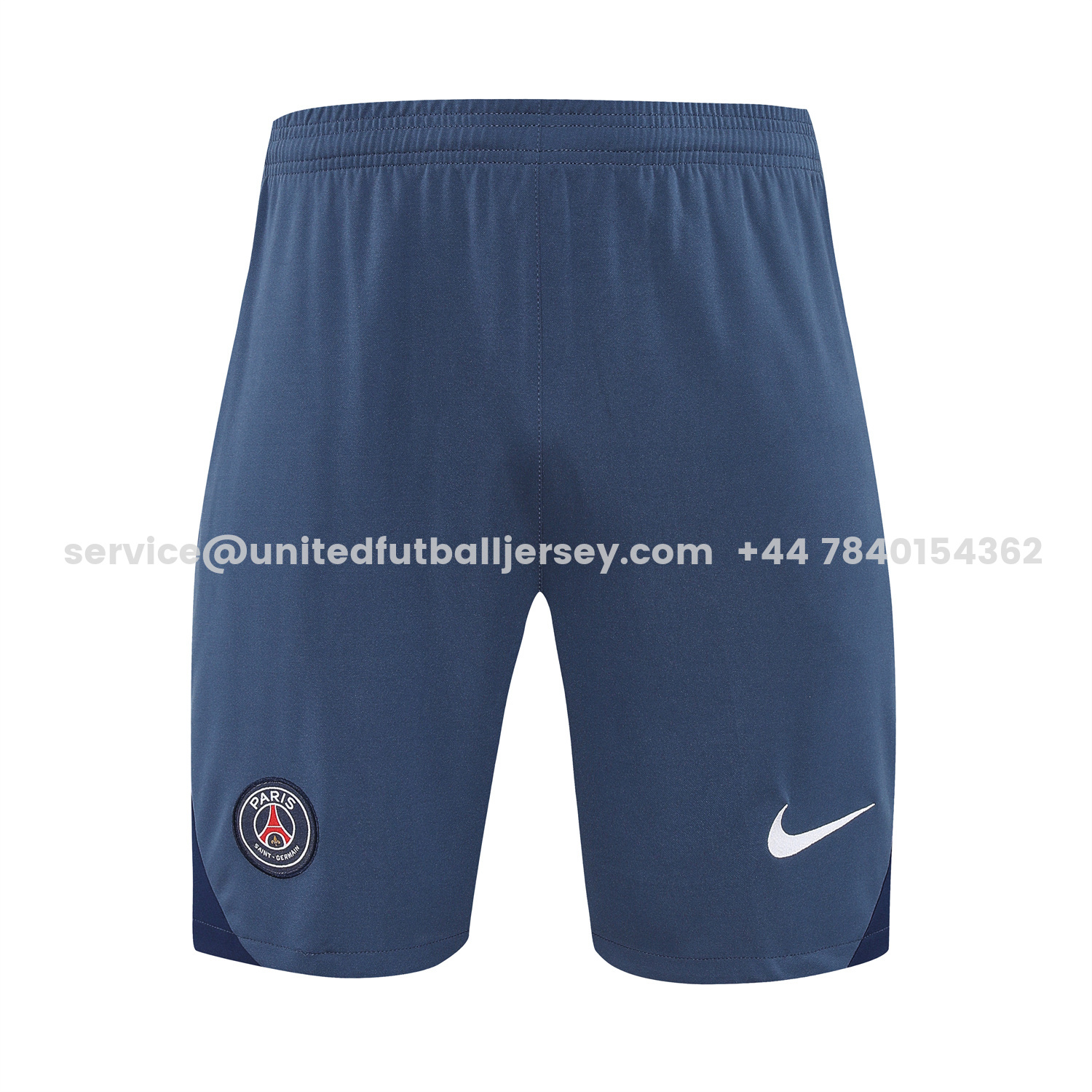 unitedfutballjersey-Paris Saint-Germain PSG 25-26 Vest Training Set - White Vest & Deep Blue Shorts
