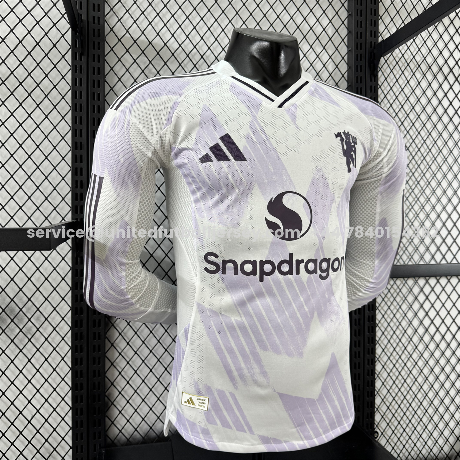 unitedfutballjersey-Manchester United 25-26 Away Long Sleeves Jersey - Player Version