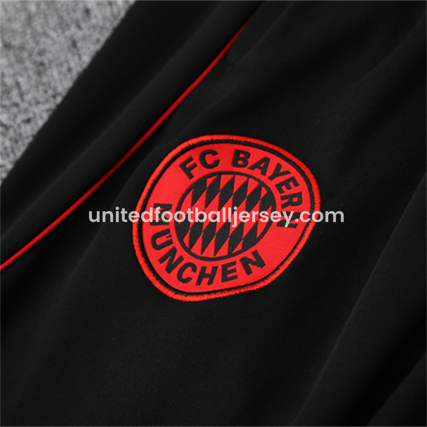 unitedfutballjersey-Bayern Munich 25-26 Long Sleeves Training Set - Black Top & Black Pants
