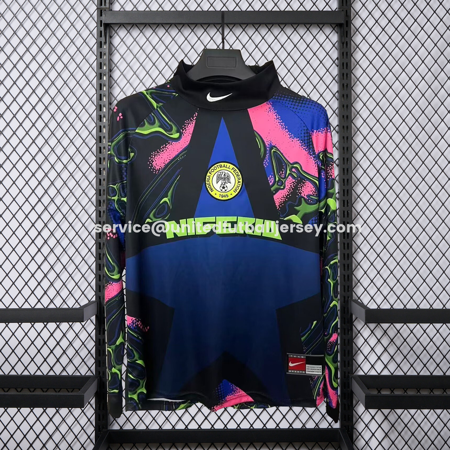 unitedfutballjersey-Nigeria 2026 Hollywood Goalkeeper Special Long Sleeves Jersey - Fans Version