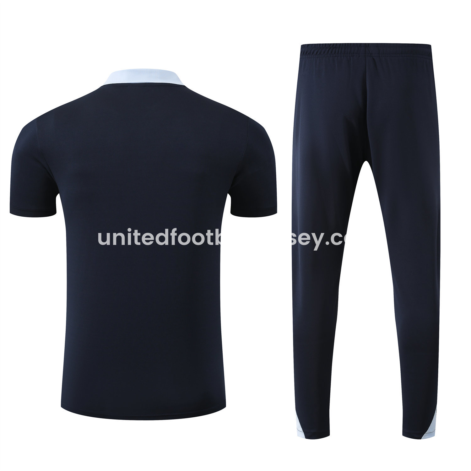 unitedfutballjersey-France 25-26 POLO Short-Sleeve Training Set - Deep Blue Top and Pants