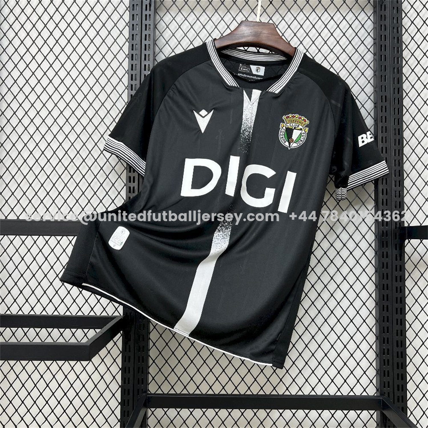 unitedfutballjersey-Burgos 25-26 Away Black Jersey - Fans Version