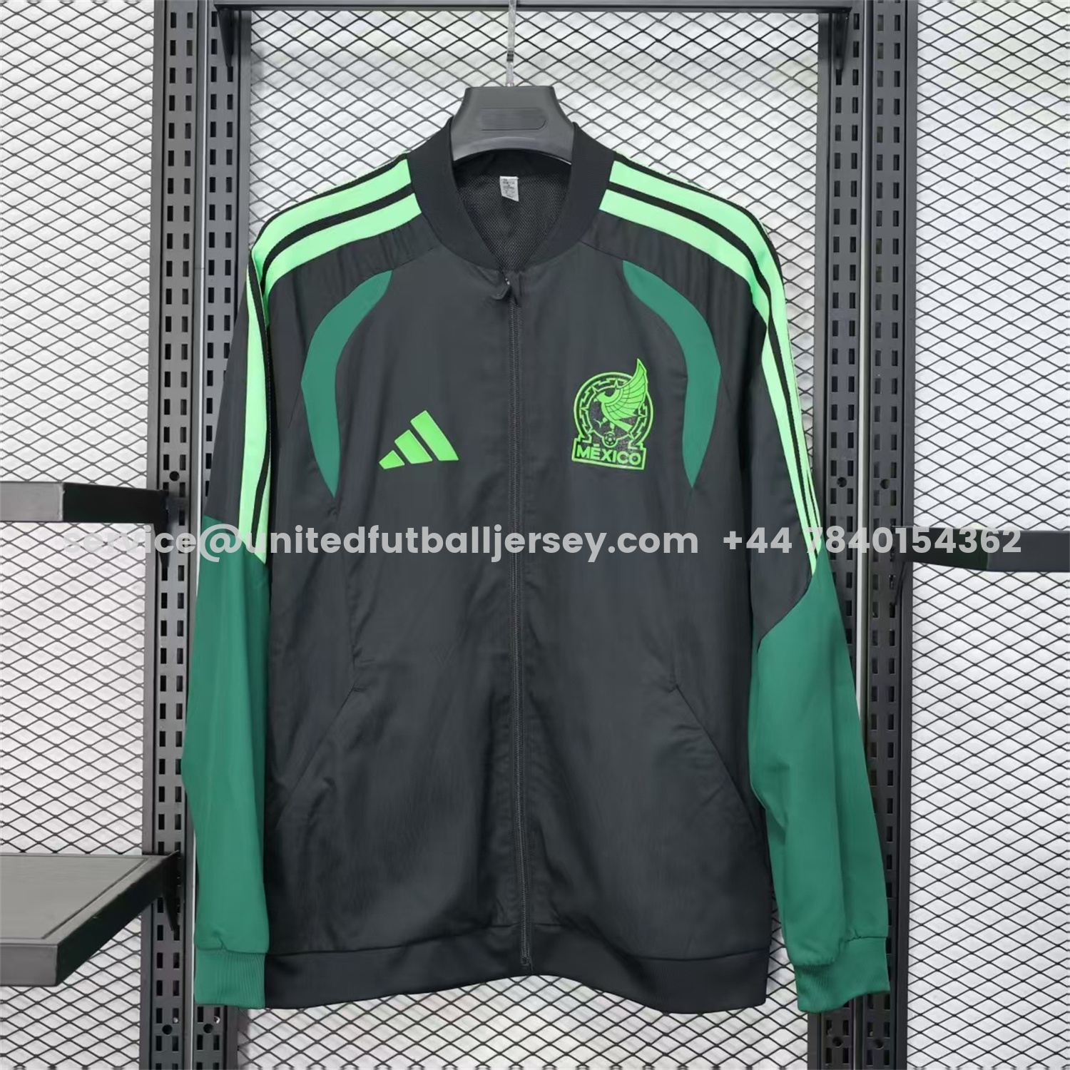unitedfutballjersey-Mexico 25-26 Green And Black Windbreaker Jacket