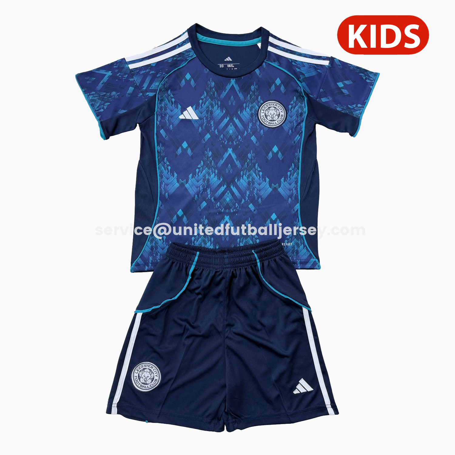 unitedfutballjersey-Leicester City 25-26 Away Kids Kit