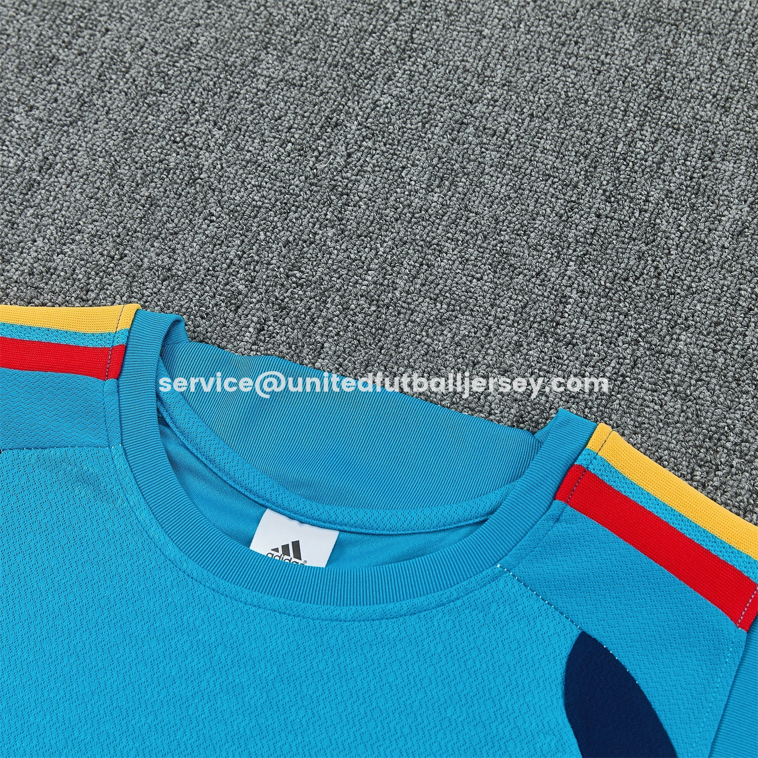 unitedfutballjersey-Spain 2026 Vest Training Set - Lake Blue Vest and Dark Blue Shorts