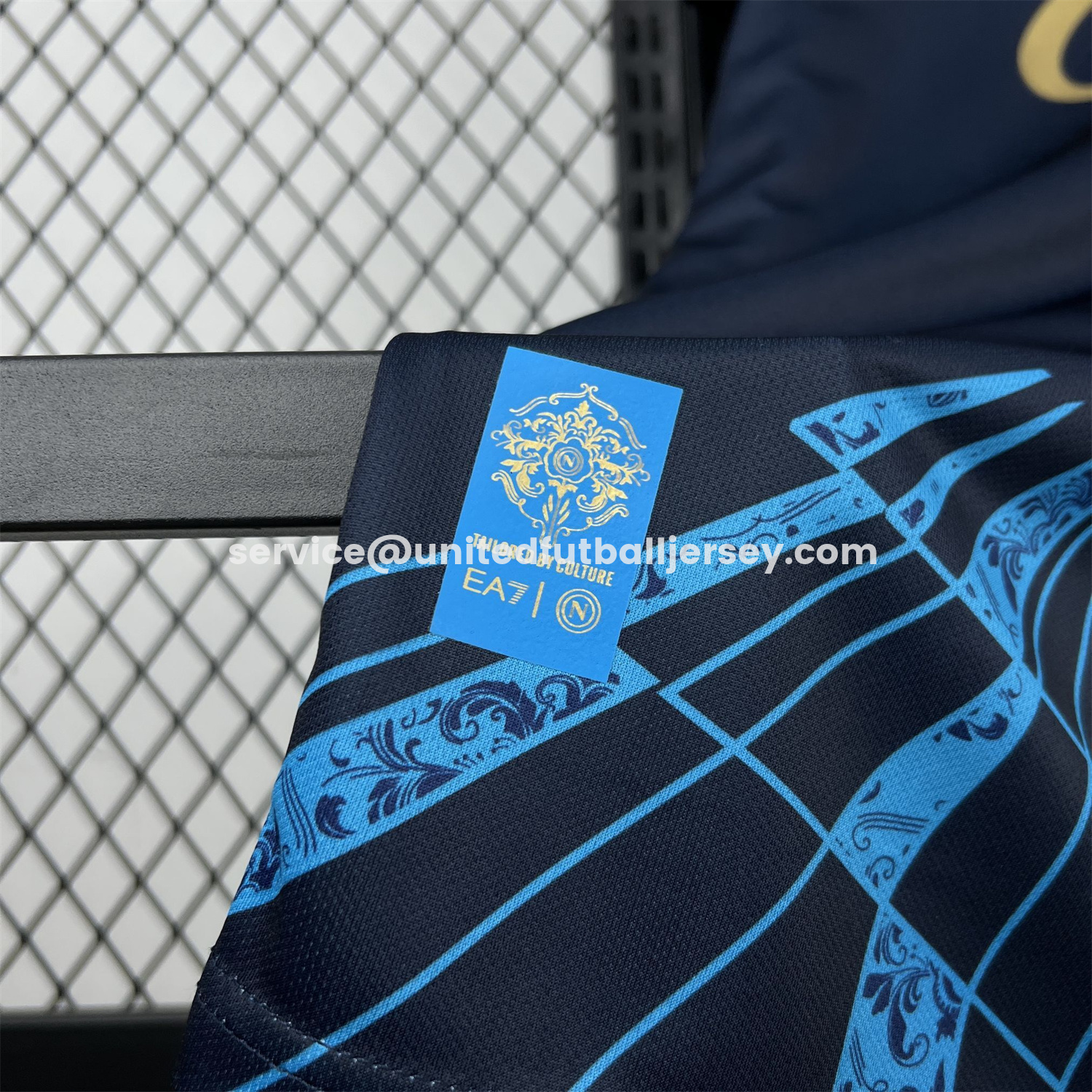 unitedfutballjersey-Napoli 25-26 CocaCola Dark Blue Special Jersey - Fans Version