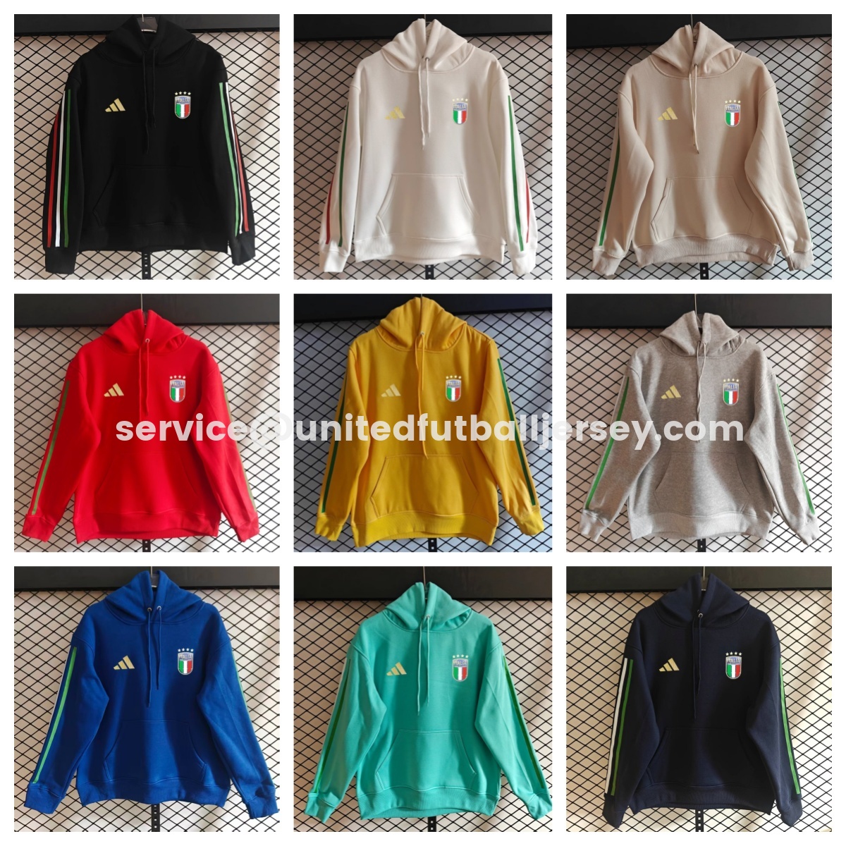 unitedfutballjersey-Italy 2026 Home Unisex Pullover Hoodie