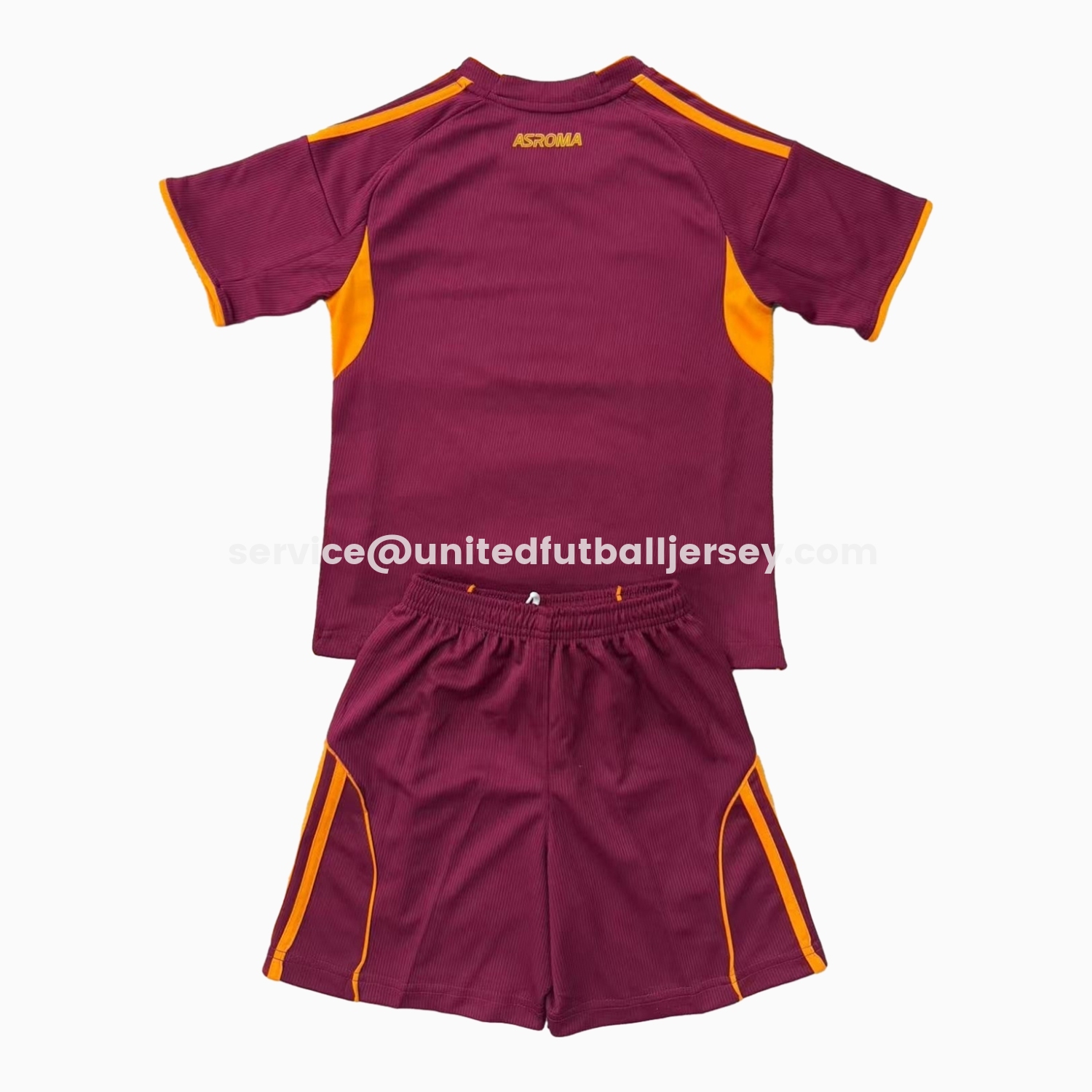 unitedfutballjersey-AS Roma 25-26 Home Unsponsored Men's Adult Jersey Set - Fans Version