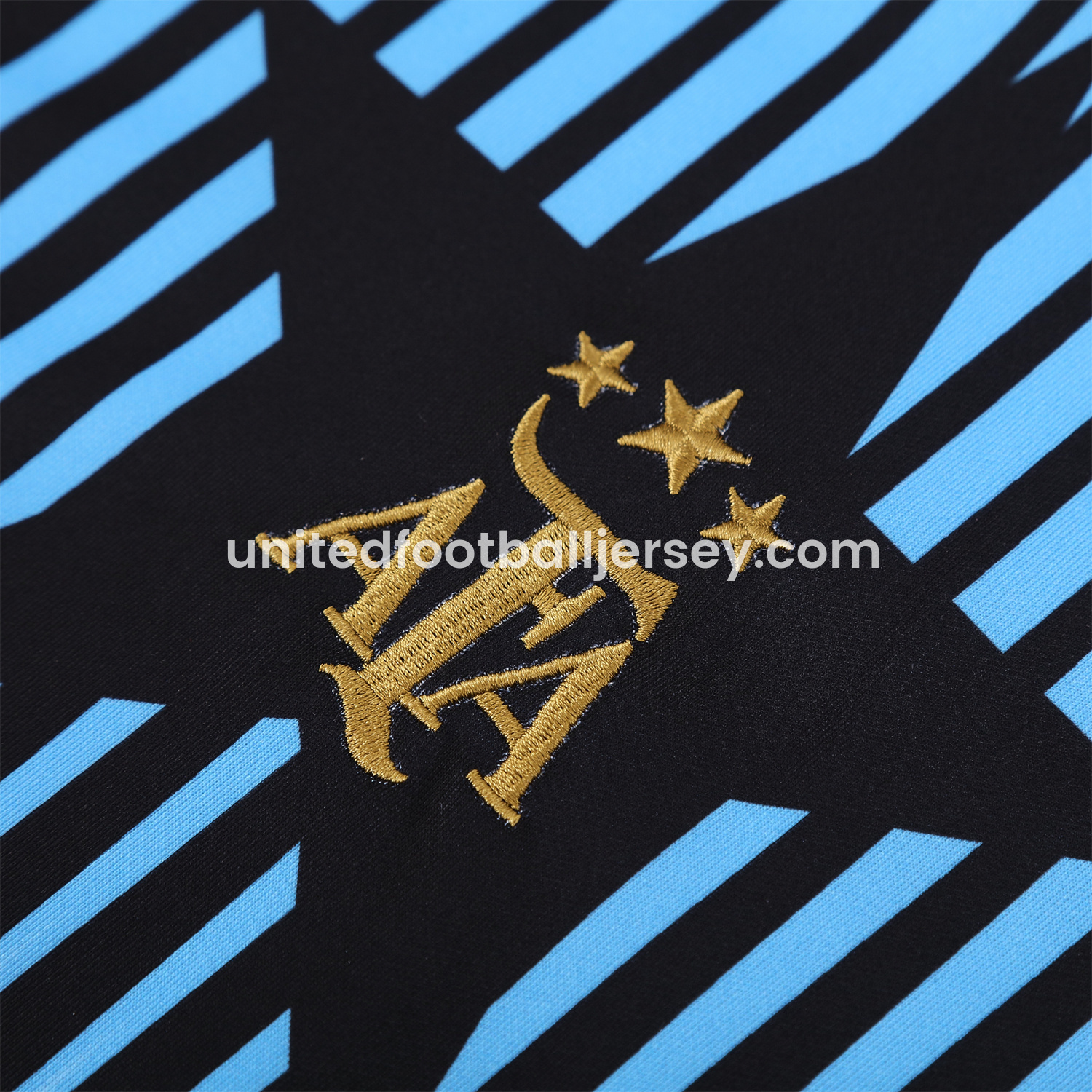 unitedfutballjersey-Argentina 24-25 Three-Stars Training Hoodie Set - Black Top and Pants